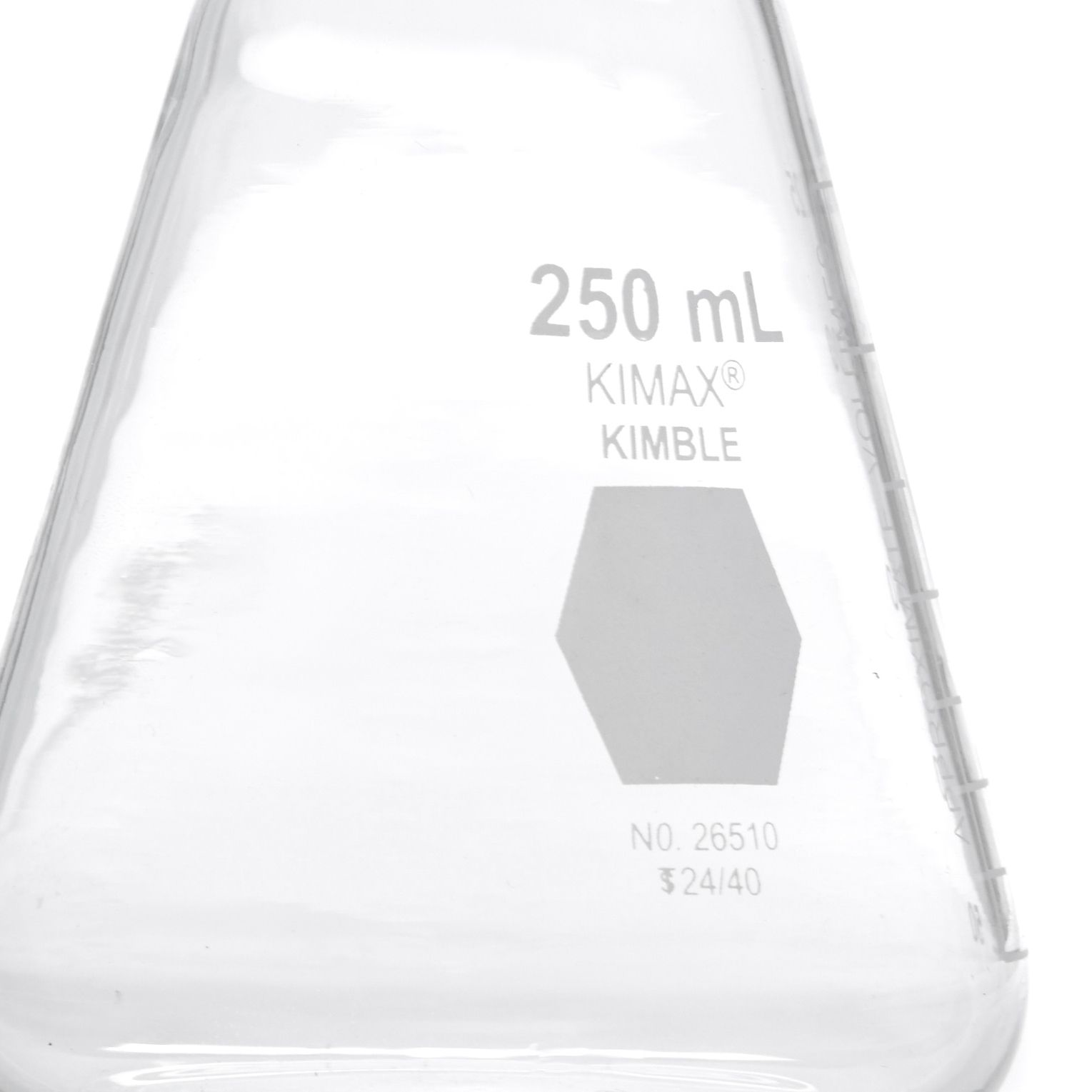 MATRAZ ERLENMEYER DE 250ml CON JUNTA 24/40. KIMAX
