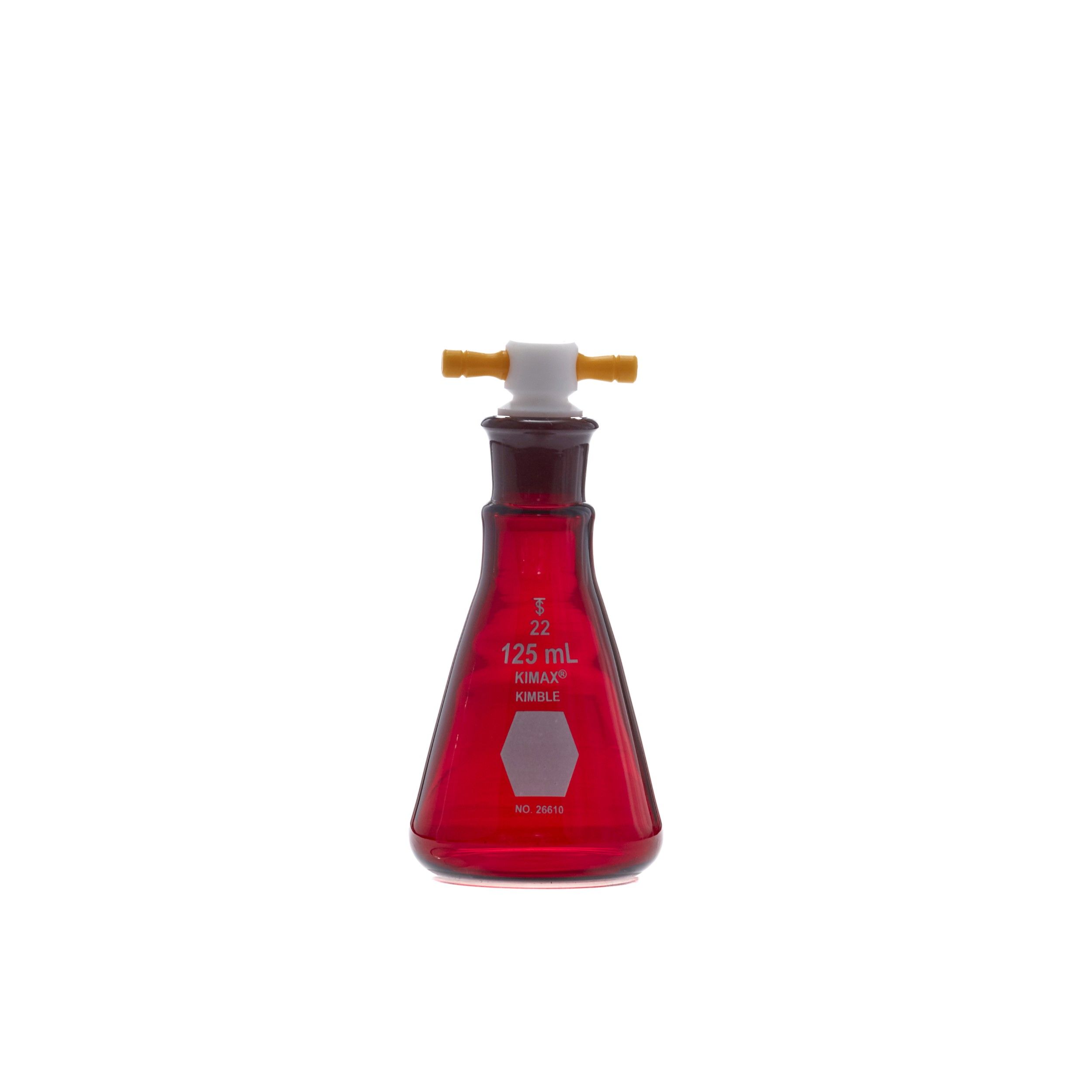 MATRAZ ERLENMEYER DE 125ml ACTÍNICO. KIMAX