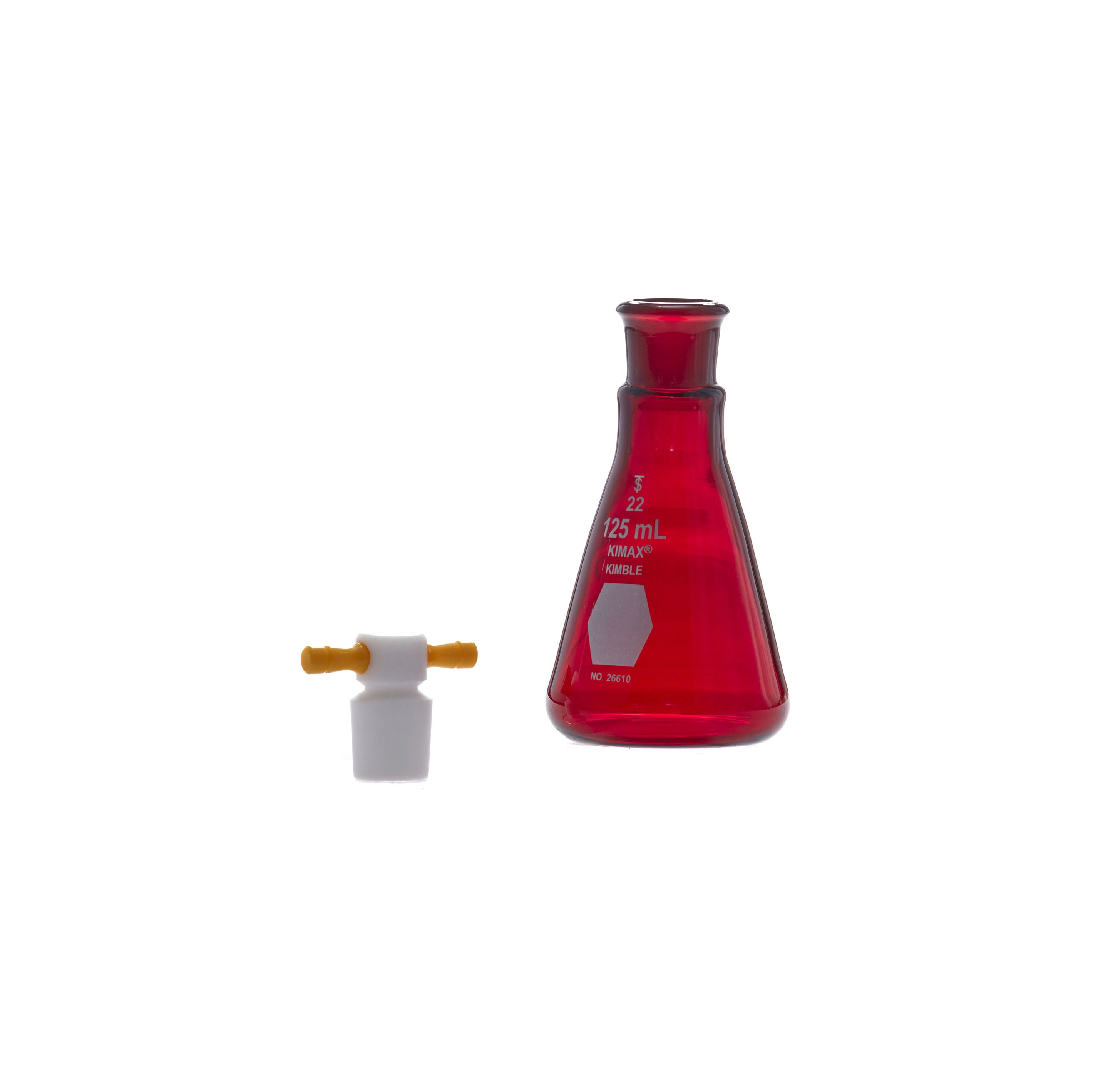 MATRAZ ERLENMEYER DE 125ml ACTÍNICO. KIMAX