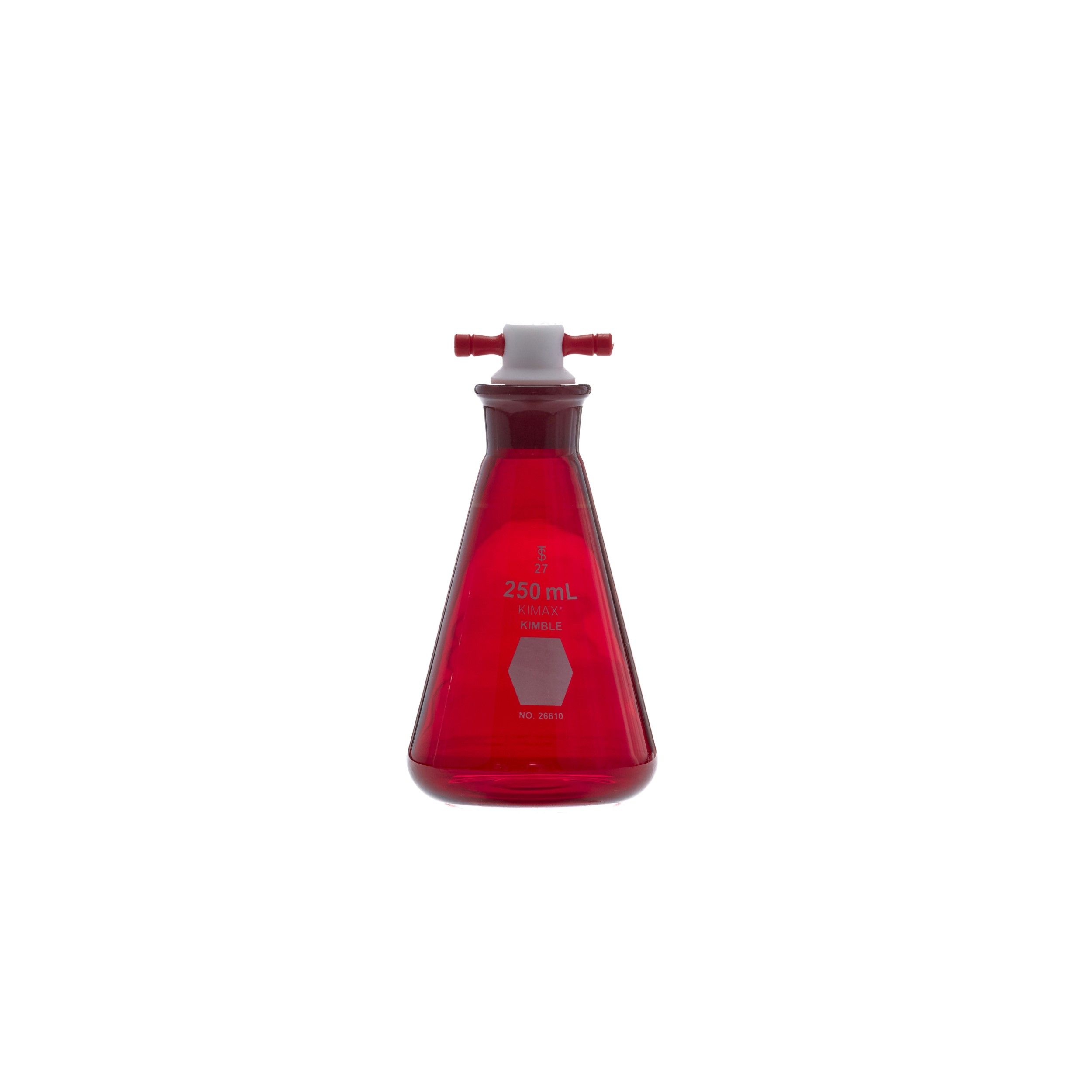 MATRAZ ERLENMEYER DE 250ml ACTÍNICO. KIMAX