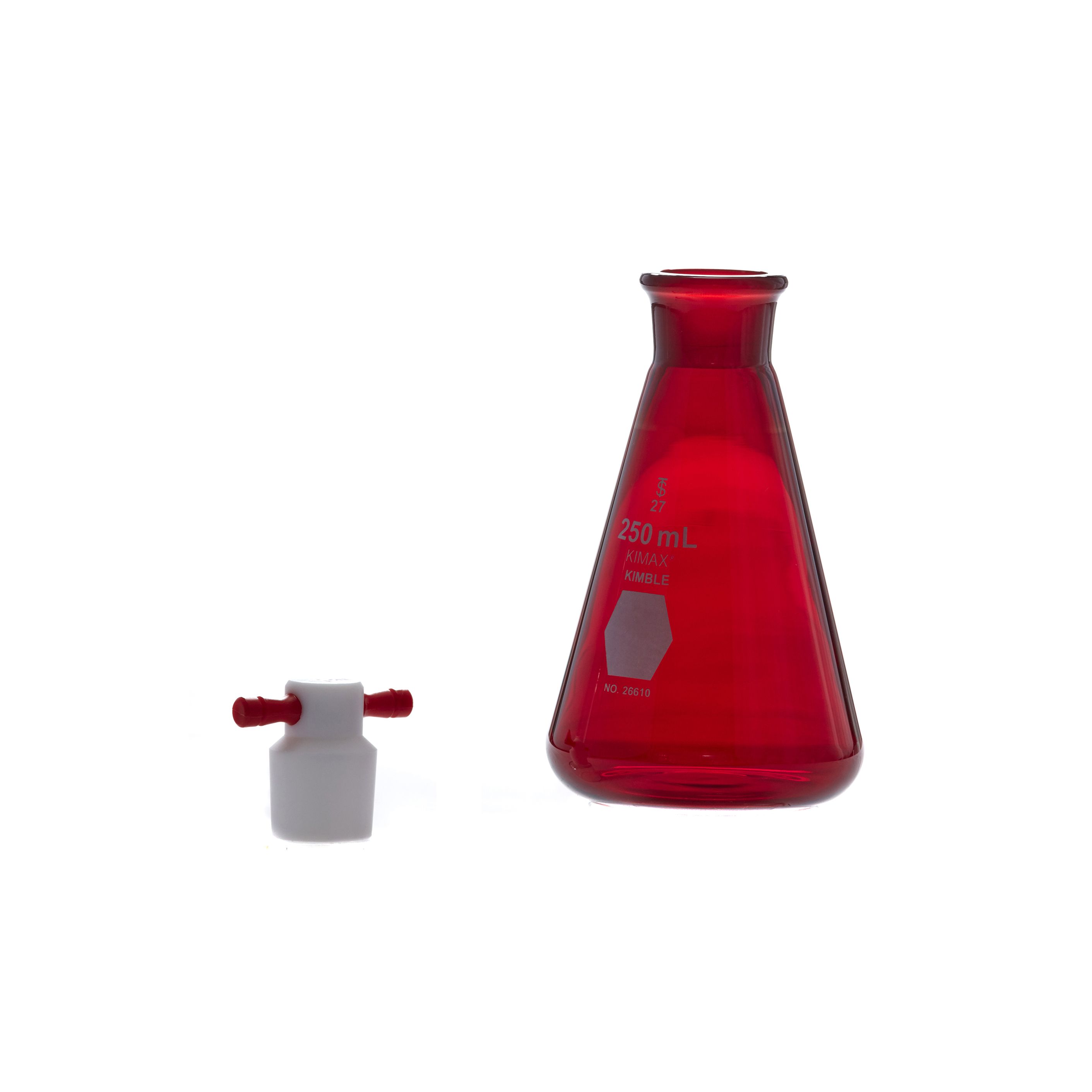 MATRAZ ERLENMEYER DE 250ml ACTÍNICO. KIMAX