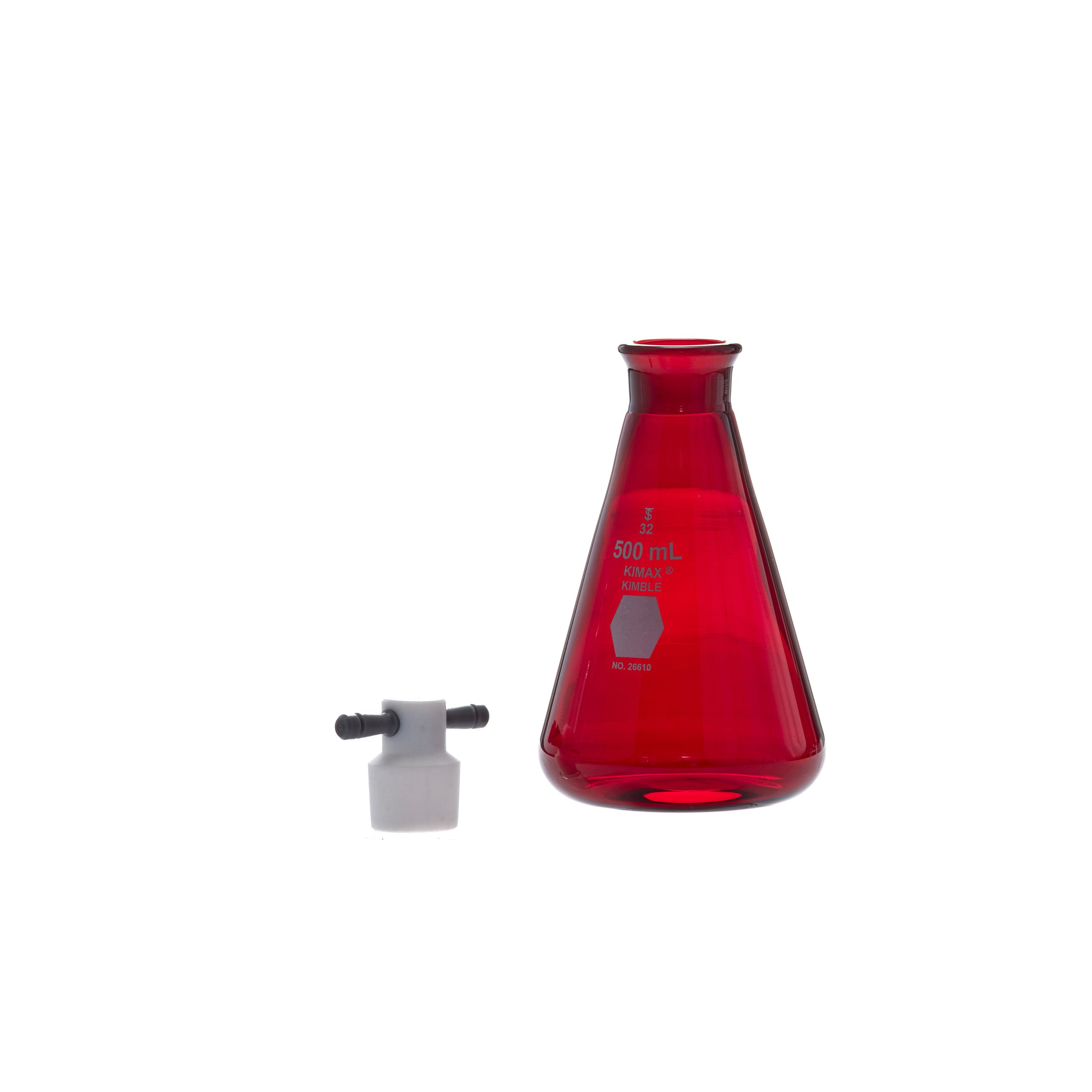 MATRAZ ERLENMEYER DE 500ml ACTÍNICO. KIMAX