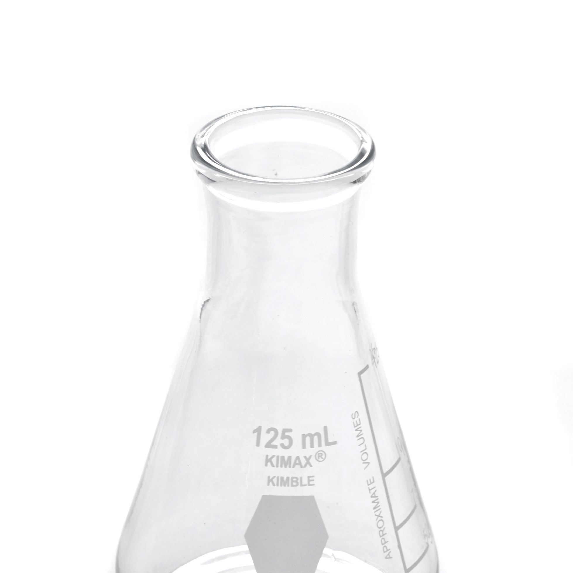 MATRAZ ERLENMEYER DE 125ml BOCA ANCHA. KIMAX