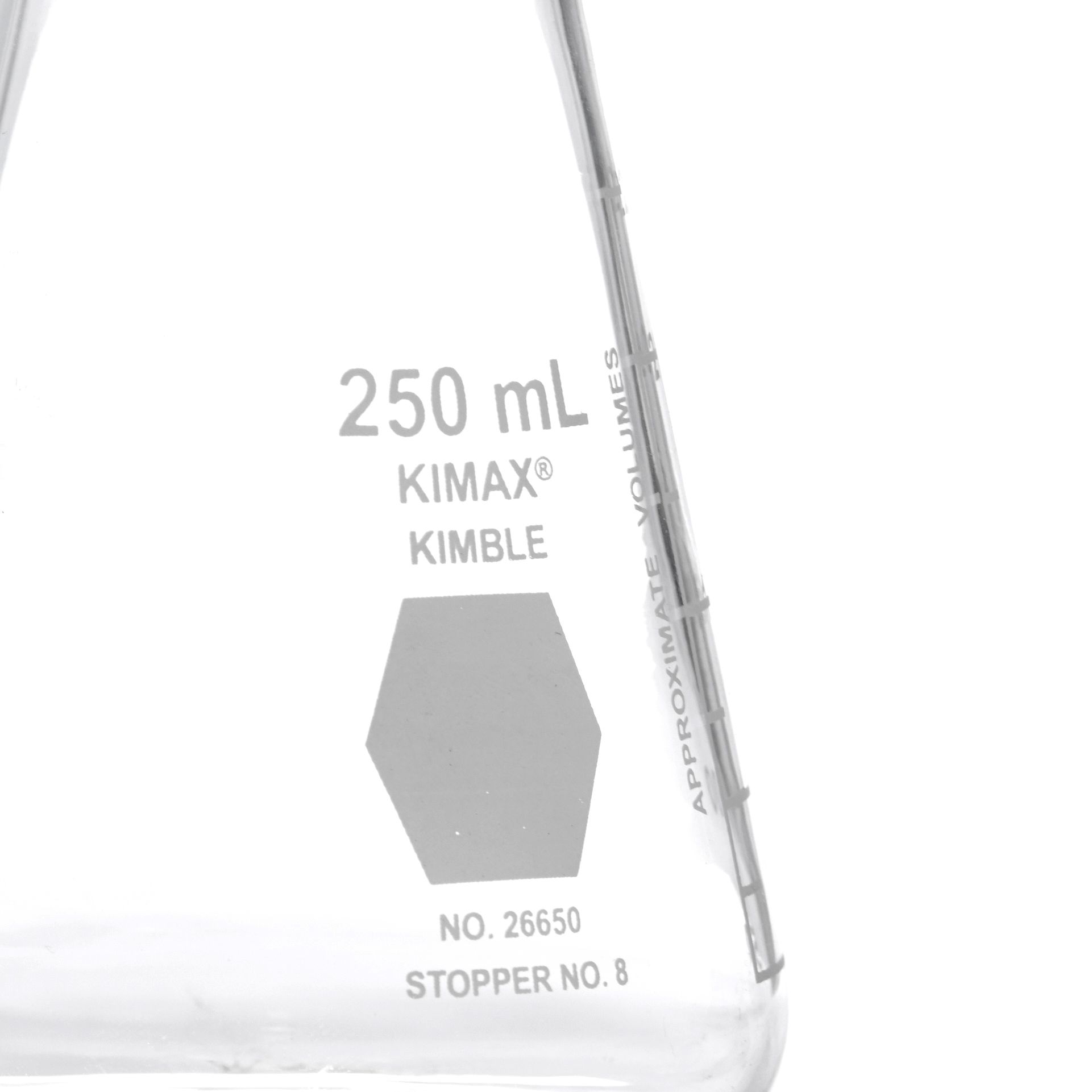 MATRAZ ERLENMEYER DE 250ml BOCA ANCHA. KIMAX
