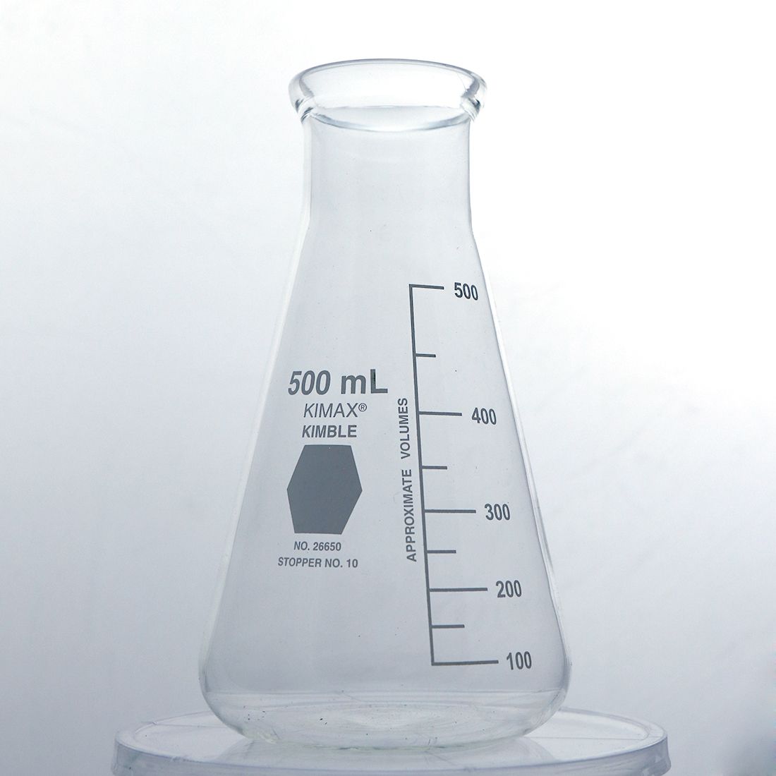 MATRAZ ERLENMEYER DE 500ml BOCA ANCHA. KIMAX