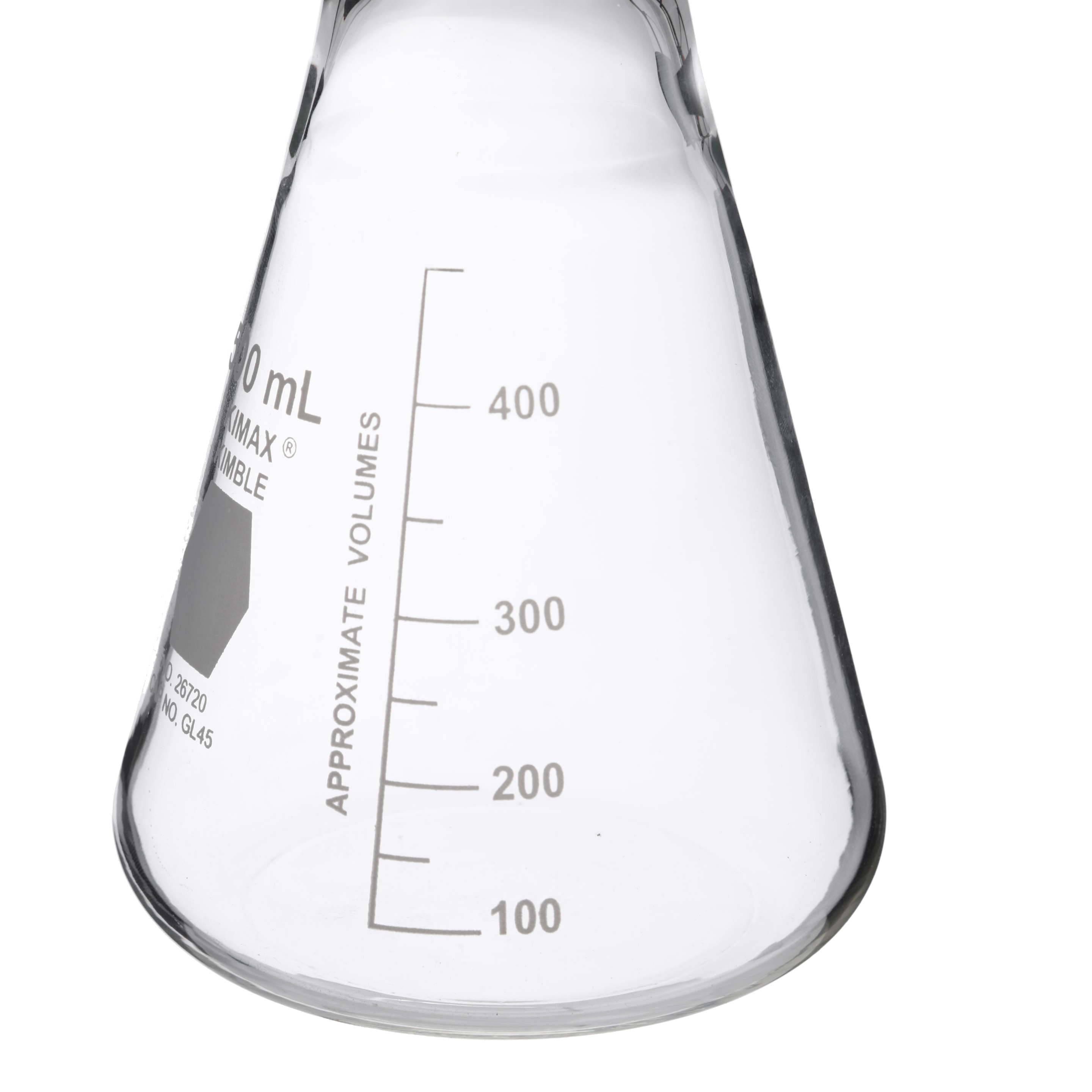 MATRAZ ERLENMEYER DE 500ml CON TAPÓN ROSCADO,VIDRIO. KIMAX