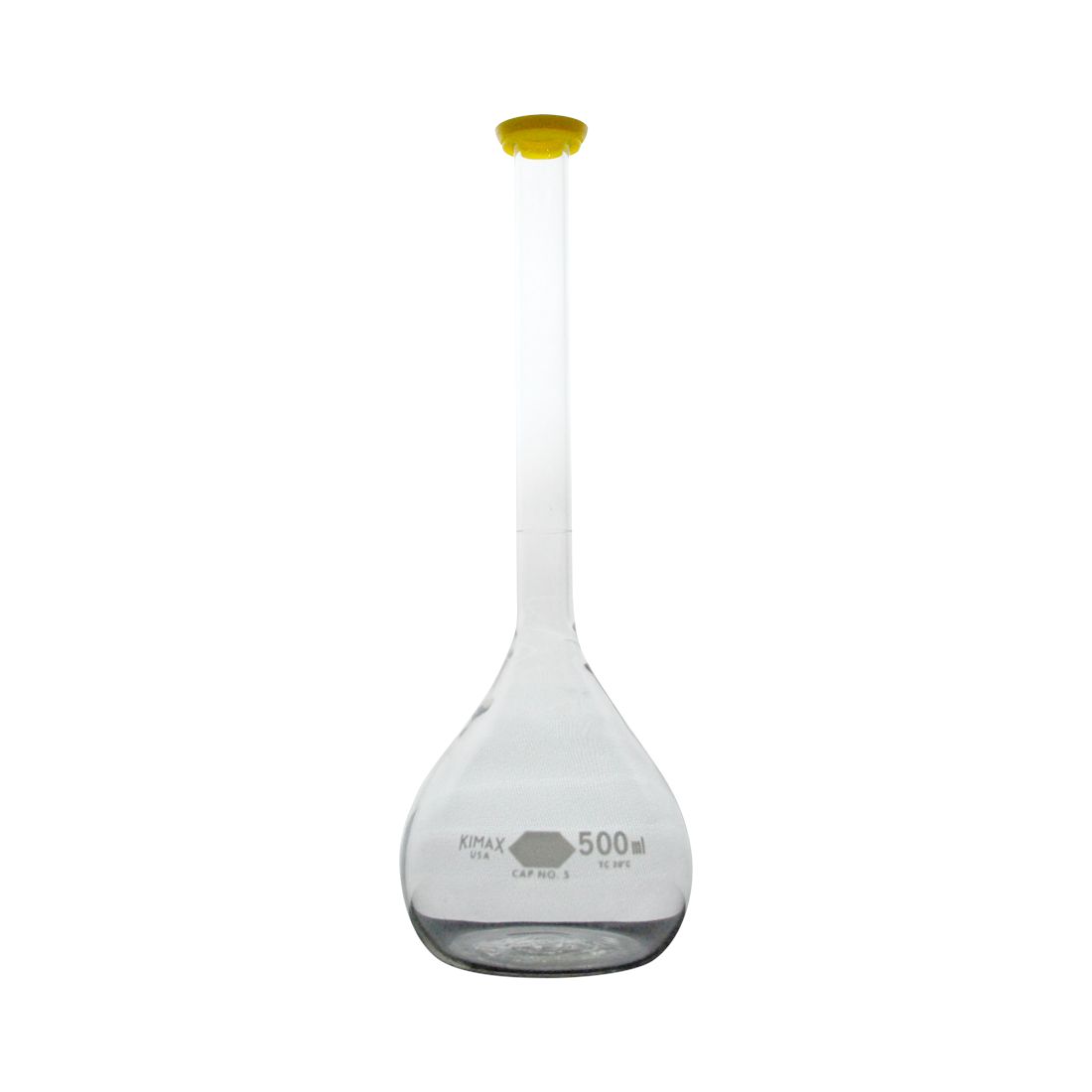 MATRAZ VOLUMÉTRICO DE 500ml CLASE B ASTM. KIMAX