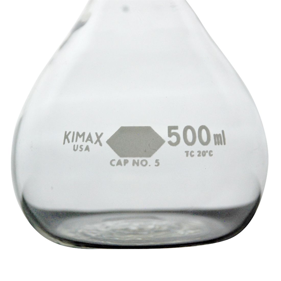 MATRAZ VOLUMÉTRICO DE 500ml CLASE B ASTM. KIMAX
