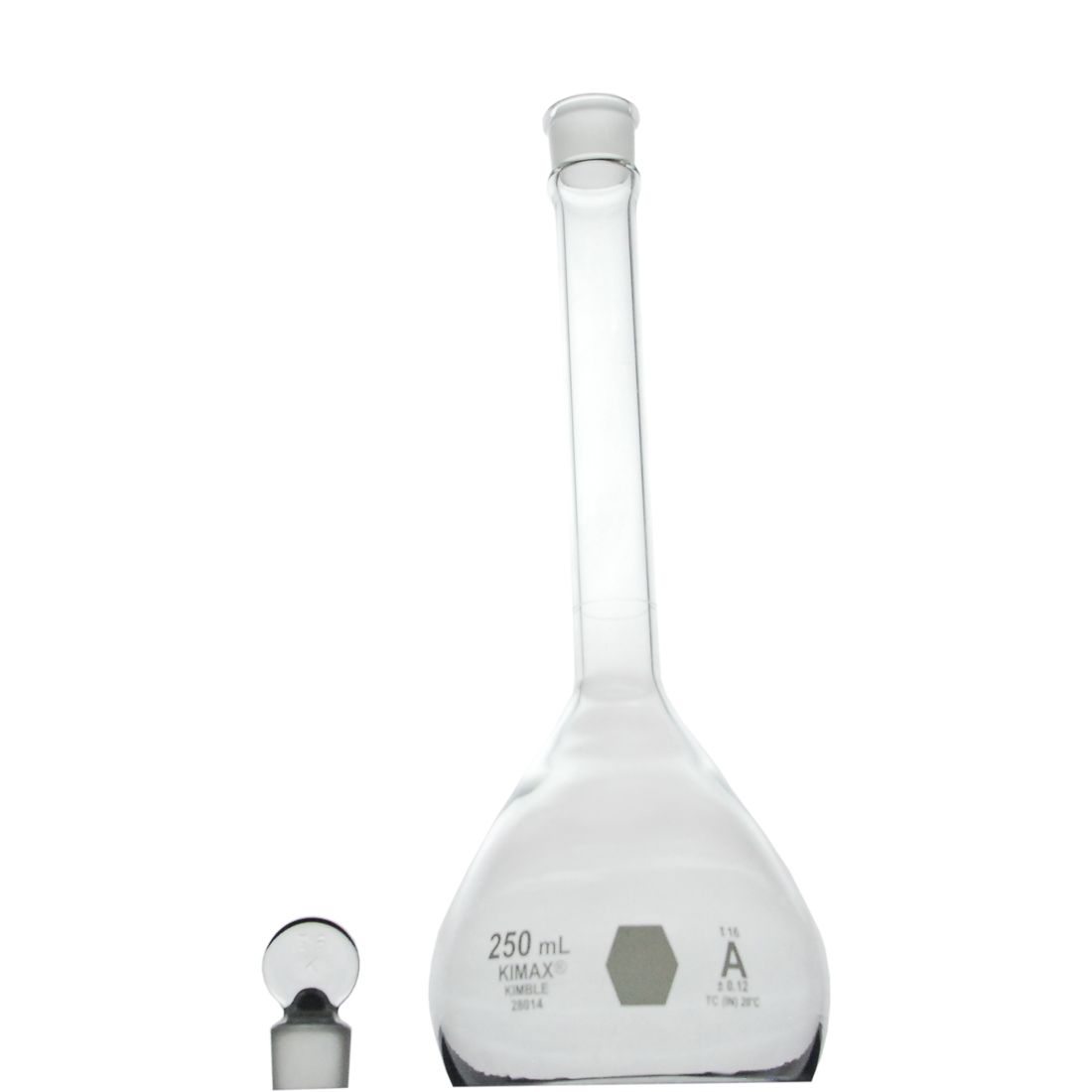 MATRAZ VOLUMÉTRICO DE 250ml CLASE A ASTM. KIMAX
