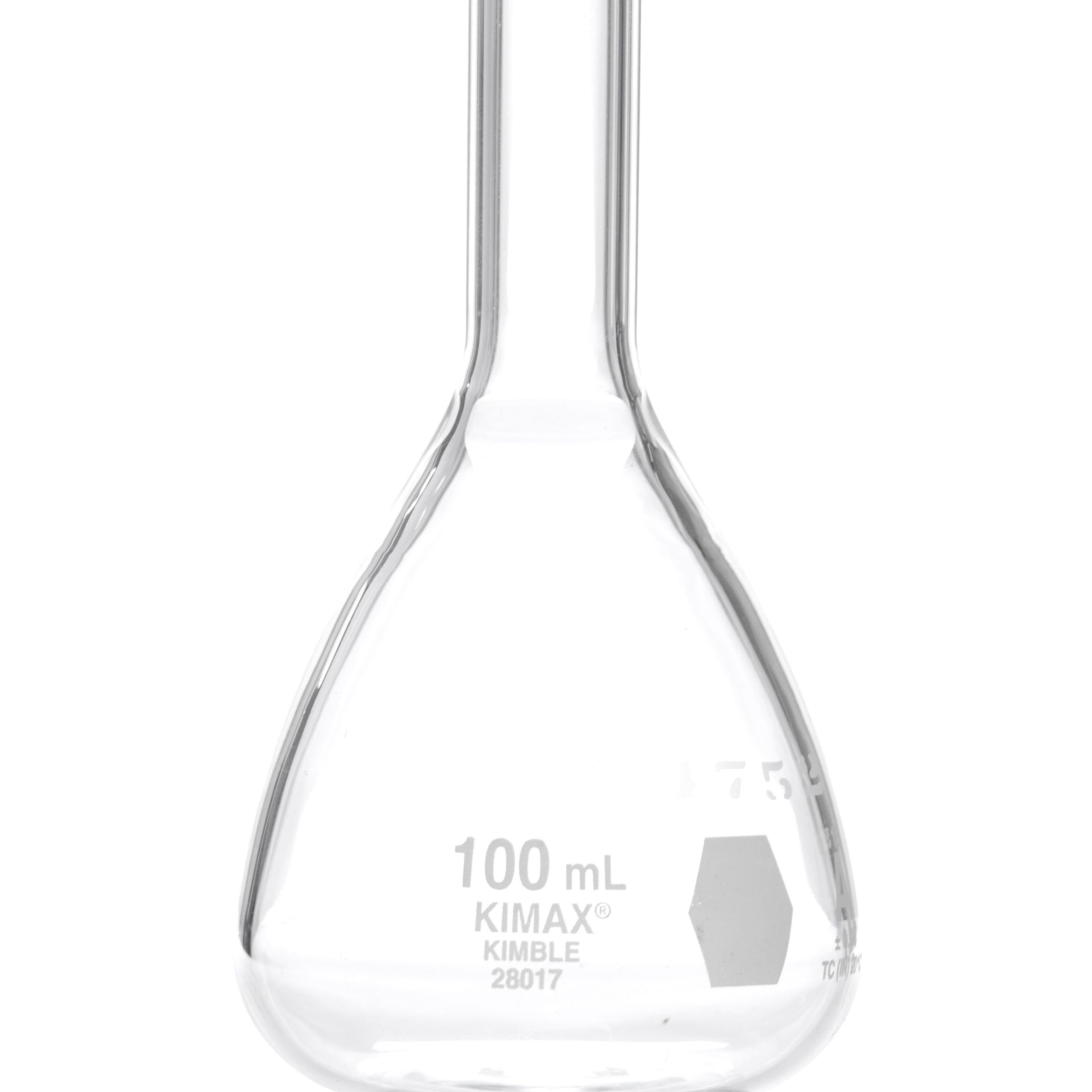 MATRAZ VOLUMÉTRICO DE 100ml CLASE A ASTM CON CERTIFICADO. KIMAX