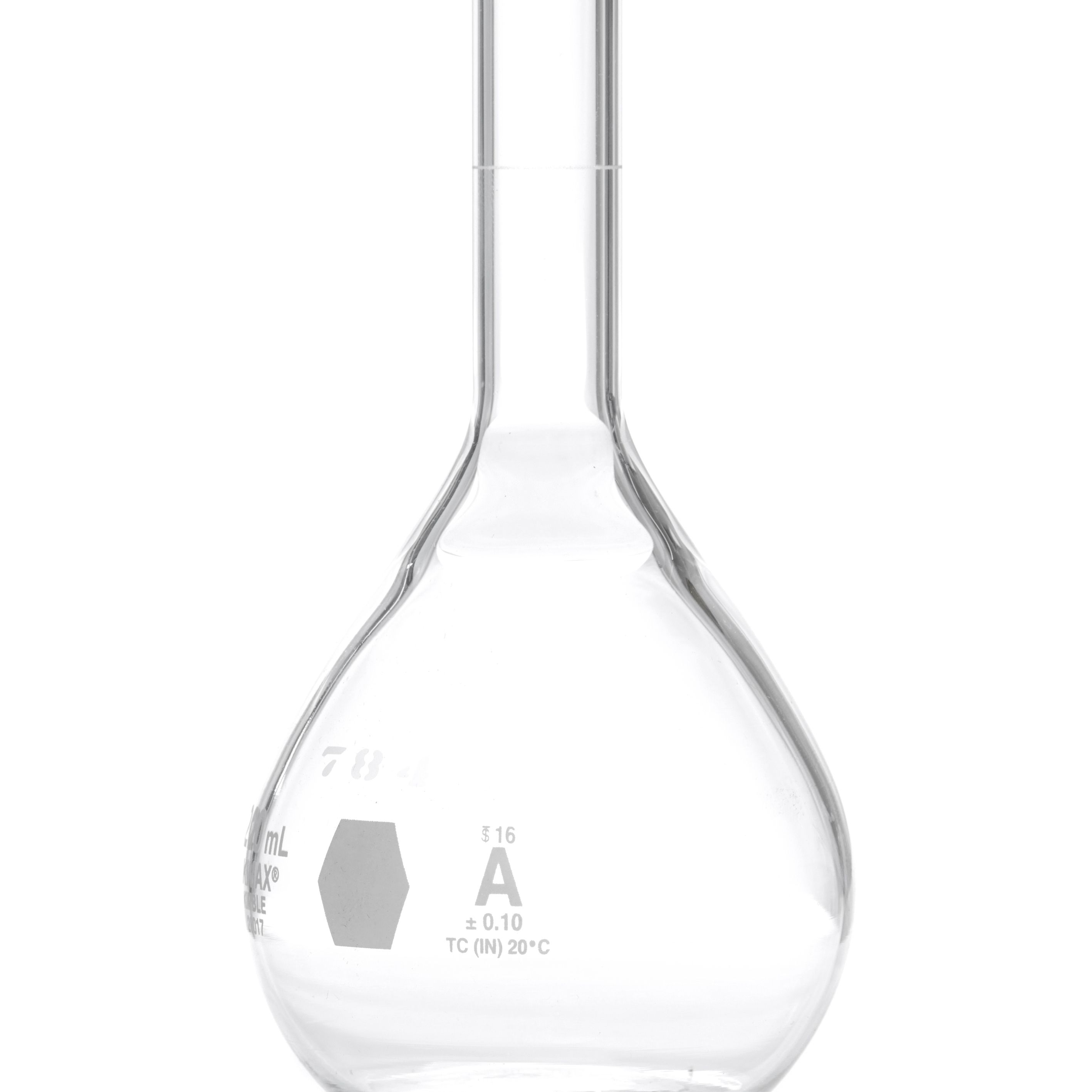 MATRAZ VOLUMÉTRICO DE 200ml CLASE A ASTM CON CERTIFICADO. KIMAX