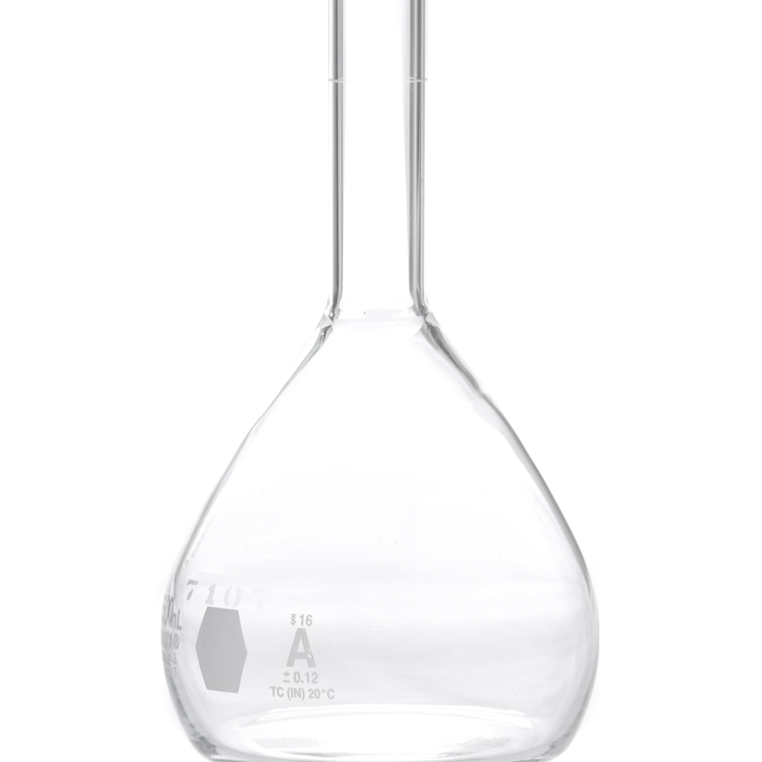 MATRAZ VOLUMÉTRICO DE 250ml CLASE A ASTM CON CERTIFICADO. KIMAX