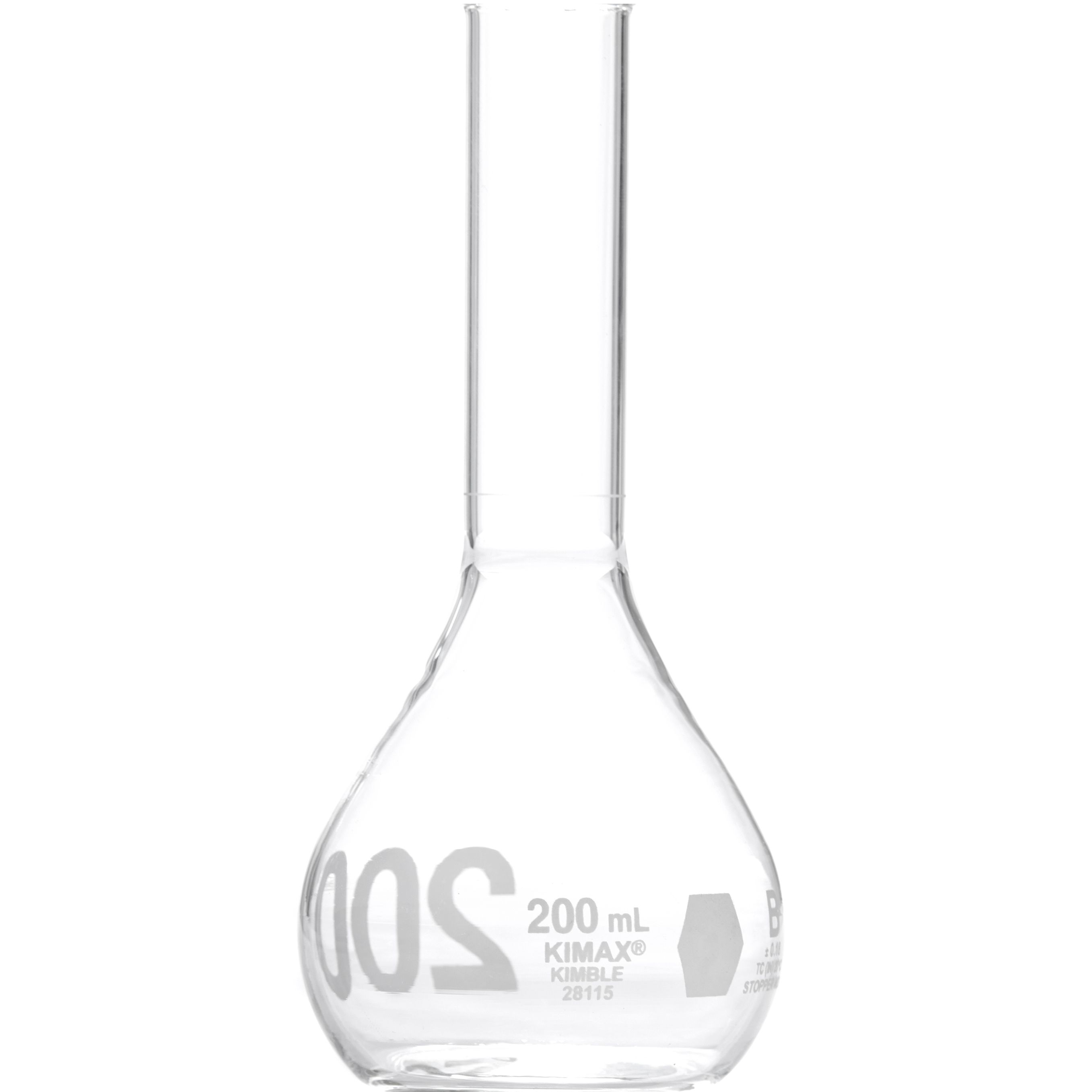 MATRAZ VOLUMÉTRICO PARA ÁCIDO FOSFÓRICO DE 200ml. KIMAX