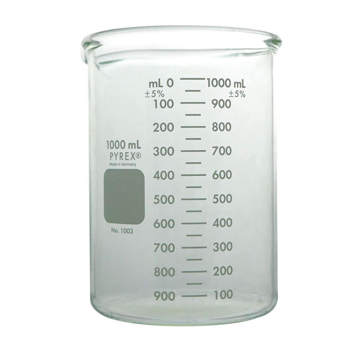 VASO DE PRECIPITADO DE 1L DE USO RUDO. PYREX