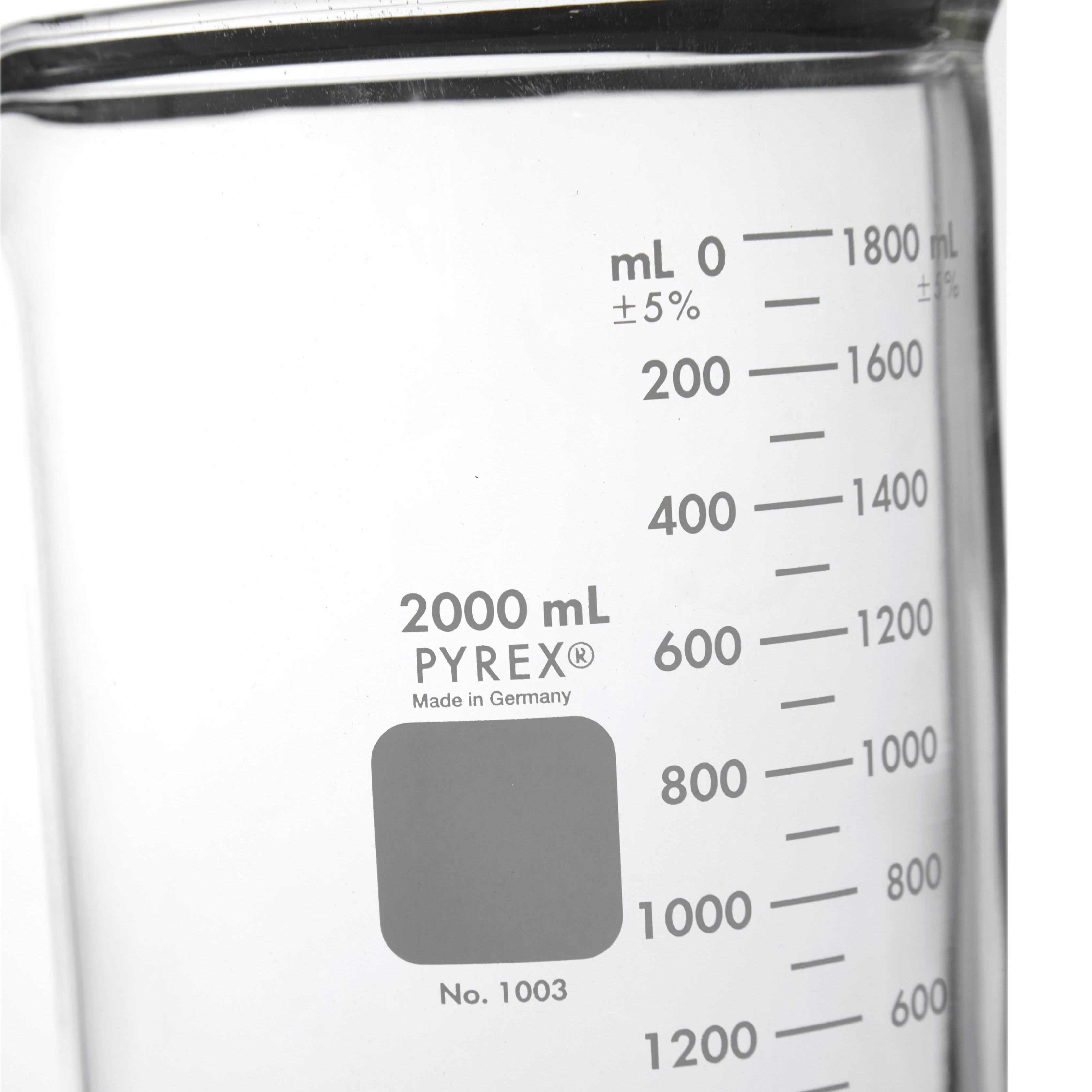 VASO DE PRECIPITADO DE 2L DE USO RUDO. PYREX