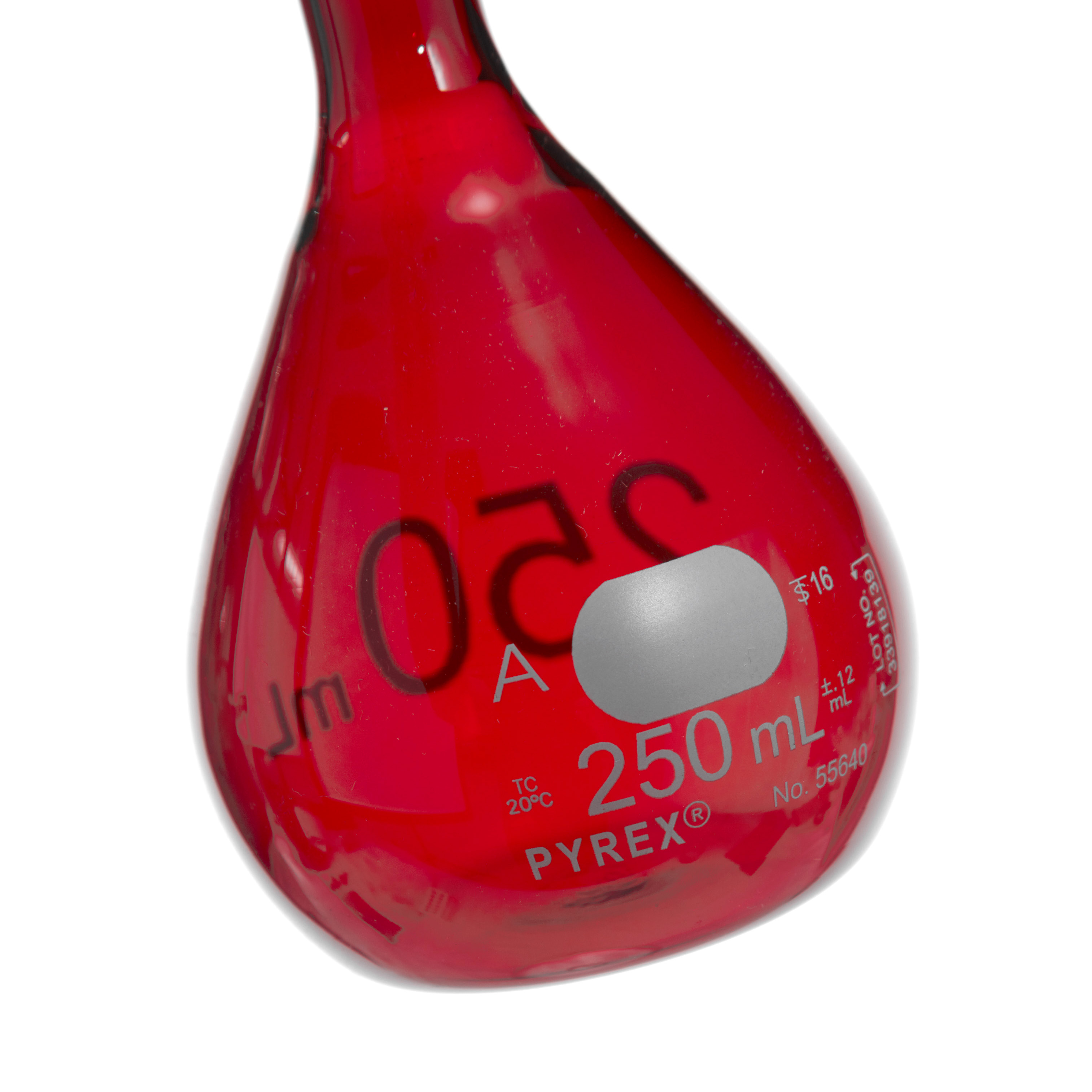 MATRAZ VOLUMÉTRICO DE 250ml CLASE A ASTM ACTÍNICO. PYREX