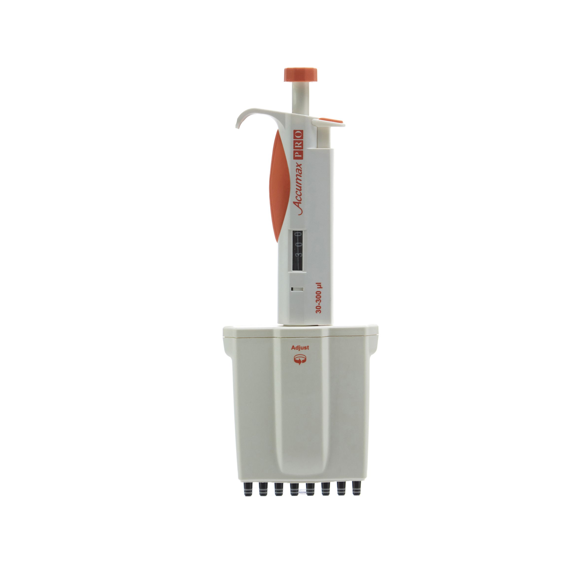 MICROPIPETA DE 30 A 300µL 8 CANALES. ACCUMAX