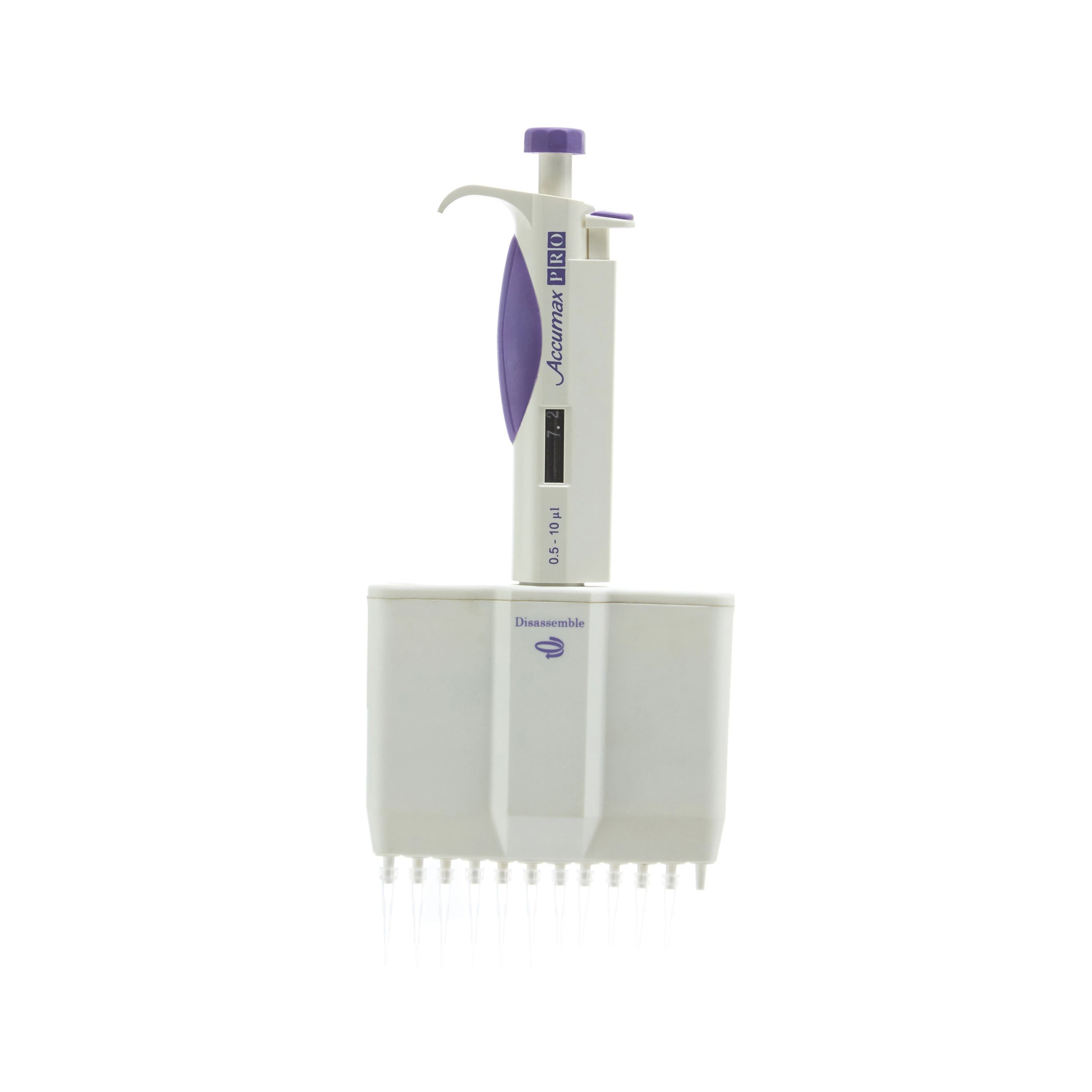 MICROPIPETA DE 0.5 A 10µL 12 CANALES. ACCUMAX