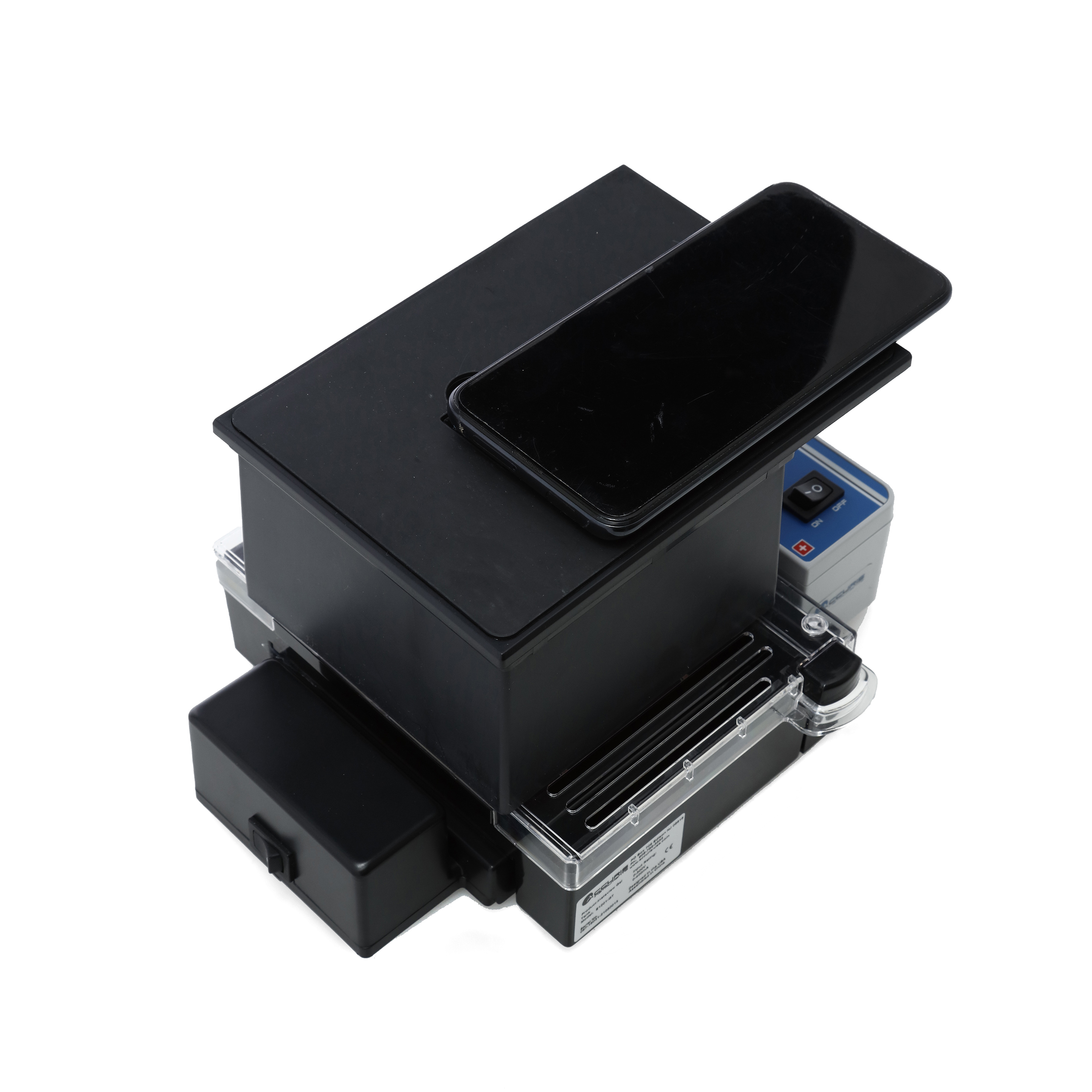CÁMARA DE ELECTROFORESIS CON FUENTE DE PODER Y TRANSLUMINADOR. ACCURIS