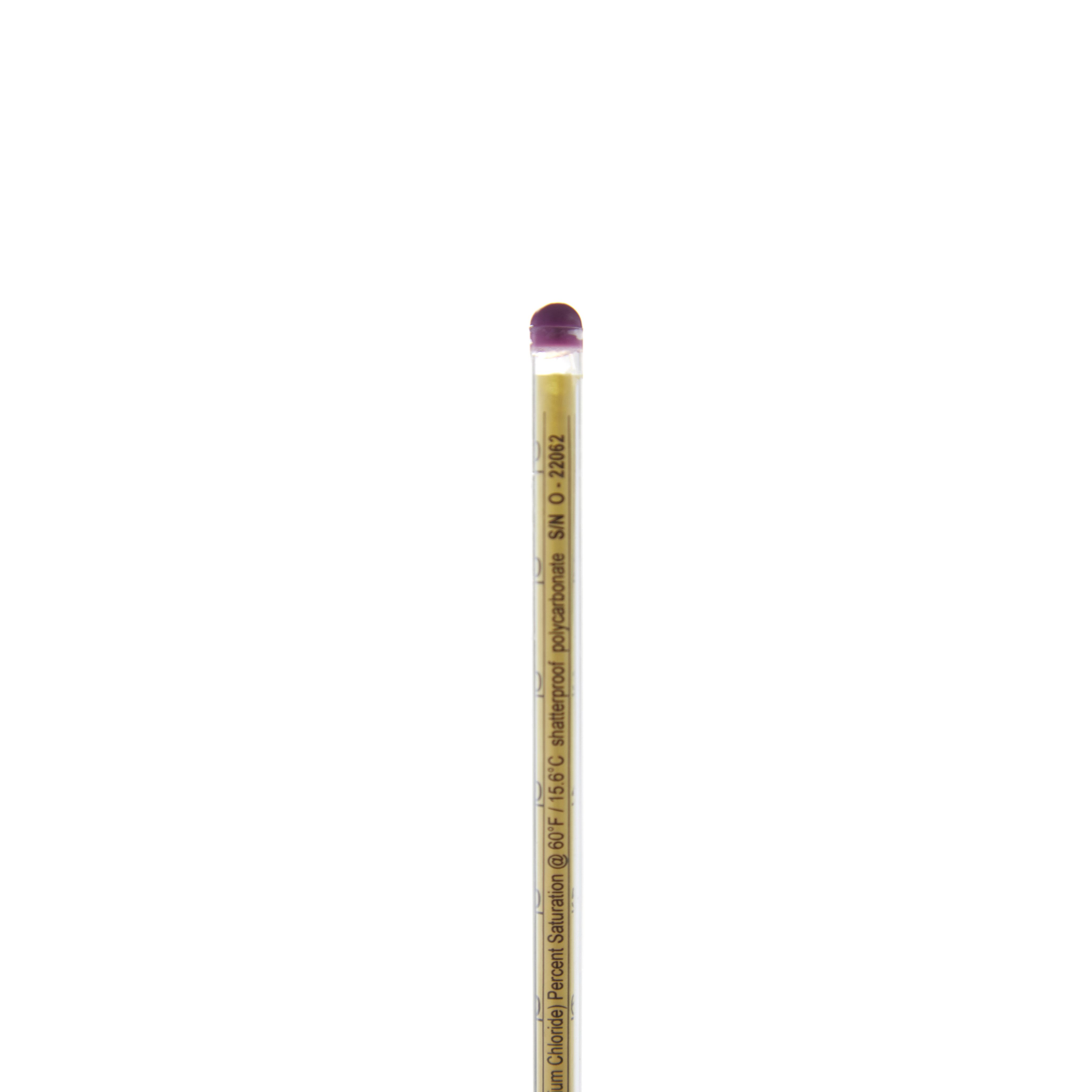 DENSÍMETRO PARA SAL DE 10 A 100% CON CERTIFICADO. CUERPO DE PLÁSTICO. BEL-ART