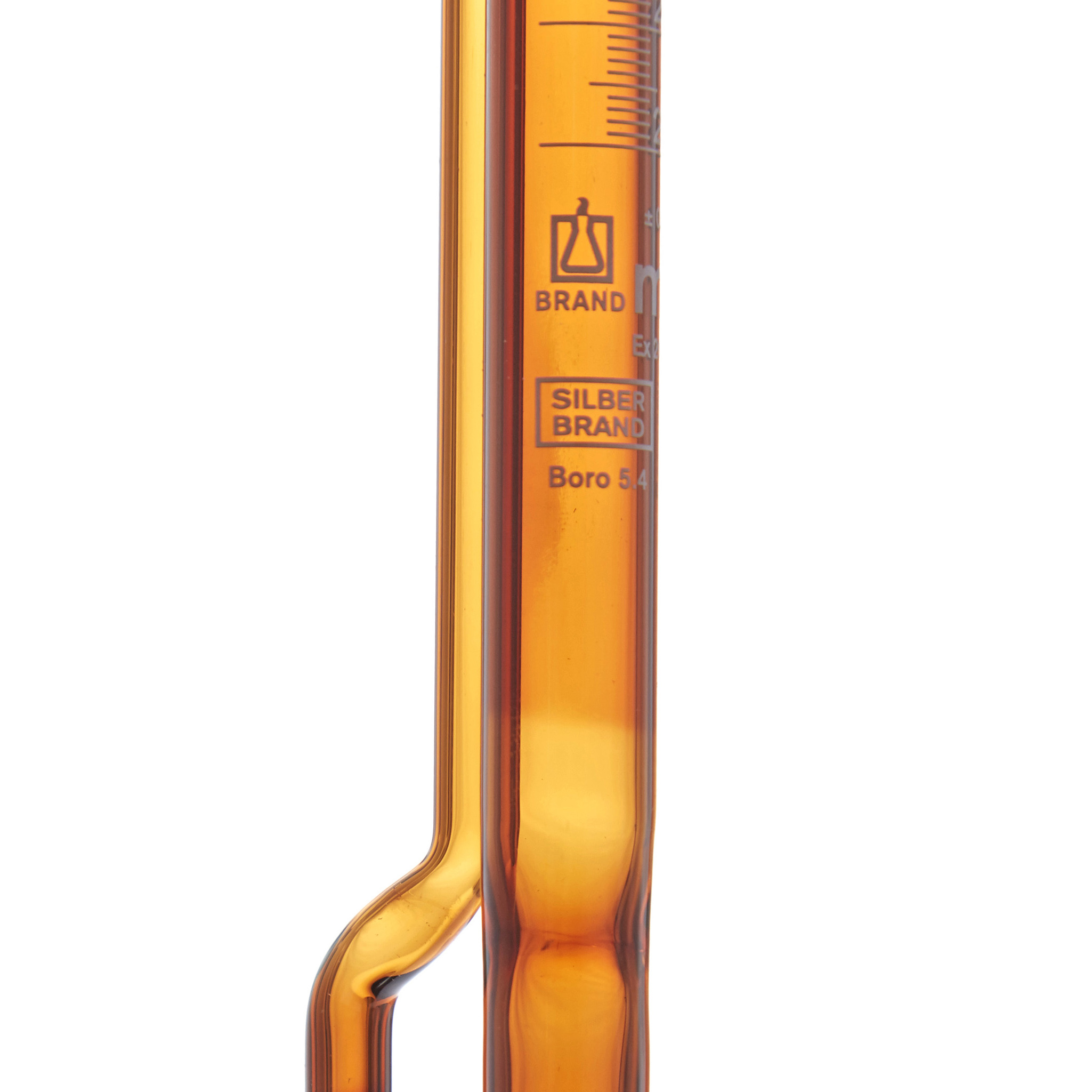 BURETA AUTOMÁTICA DE 25ml ÁMBAR. CON FRASCO. BRAND