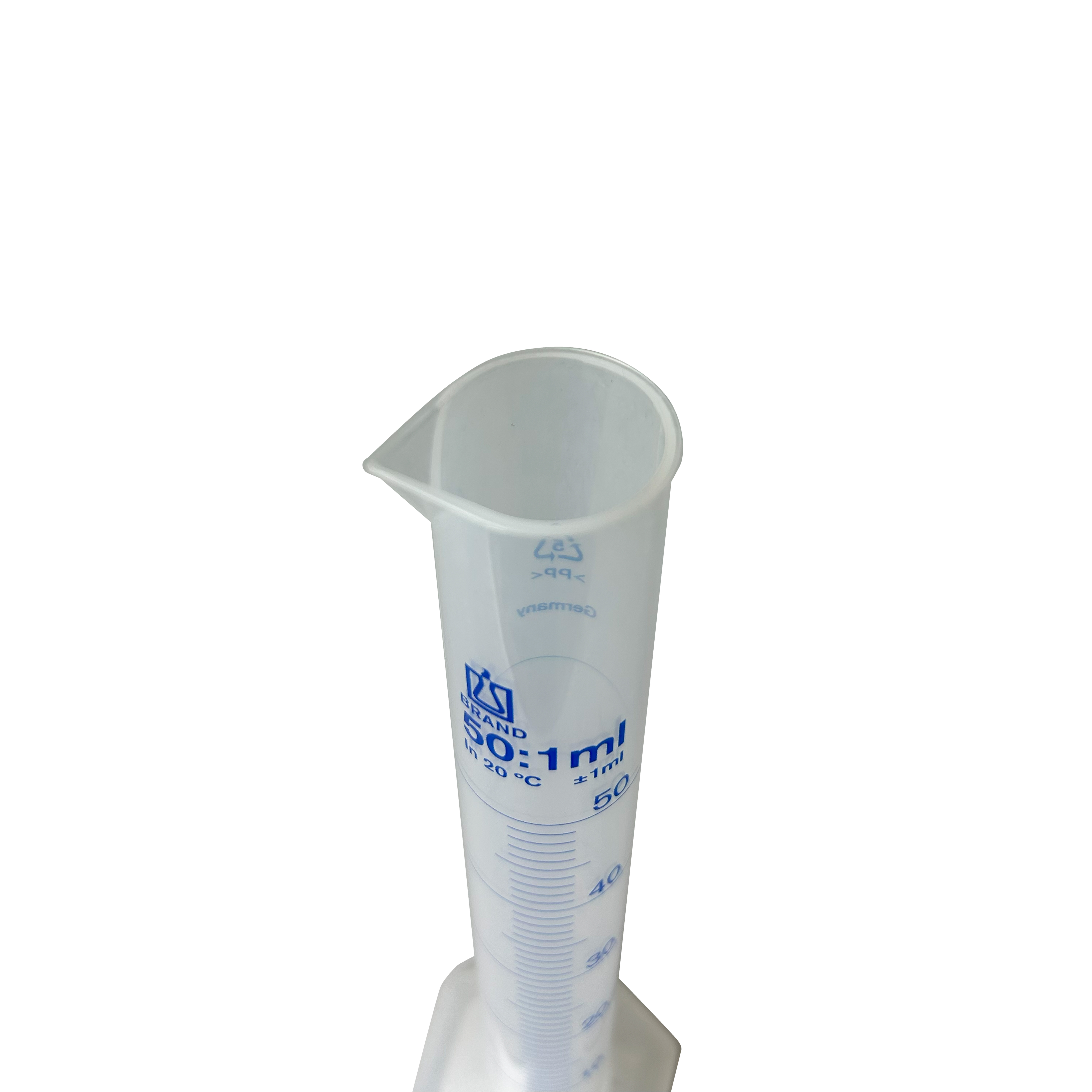 PROBETA GRADUADA DE PP DE 50 ml, CLASE B DIN. BRAND