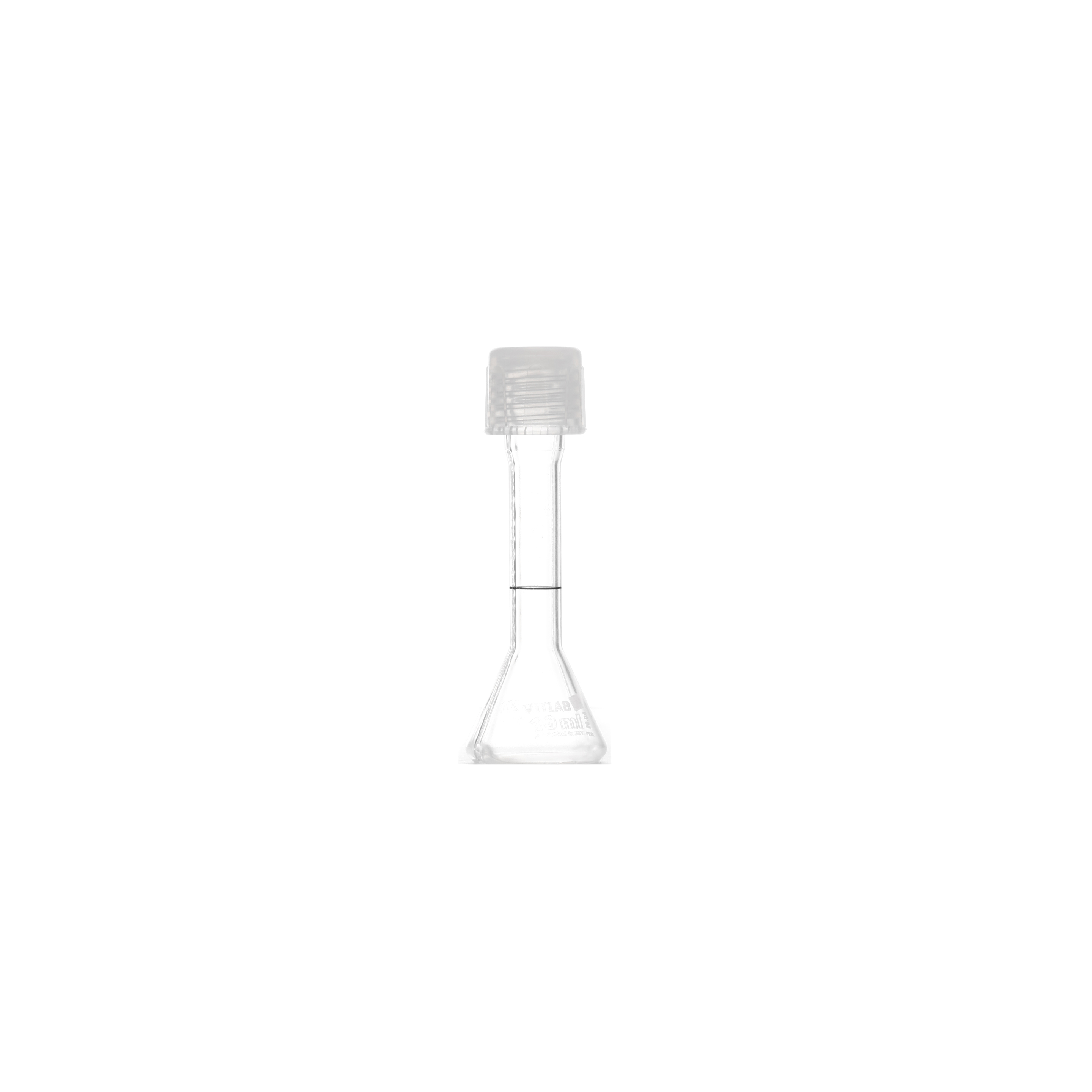 MATRAZ VOLUMÉTRICO DE PFA DE 10ml CLASE A DIN CON CERTIFICADO. BRAND