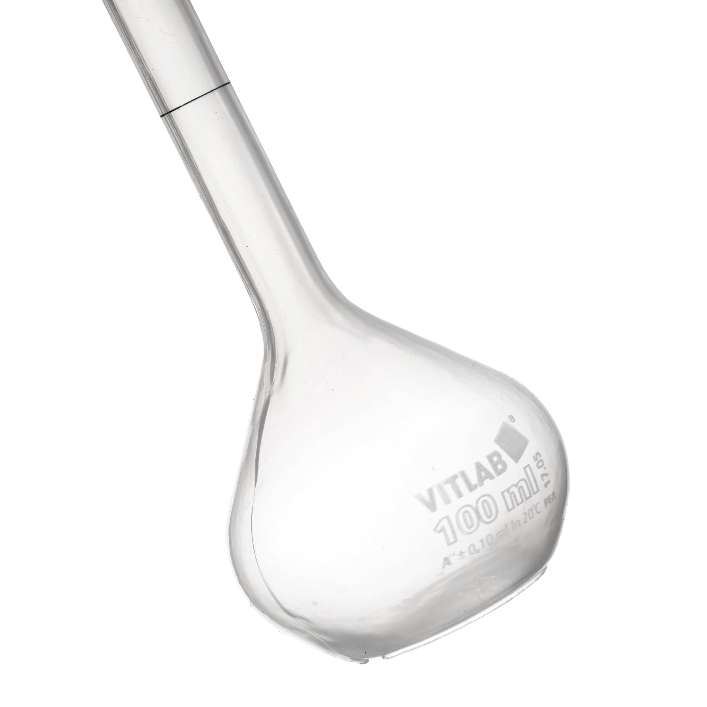 MATRAZ VOLUMÉTRICO DE PFA DE 100ml CLASE A DIN CON CERTIFICADO. BRAND