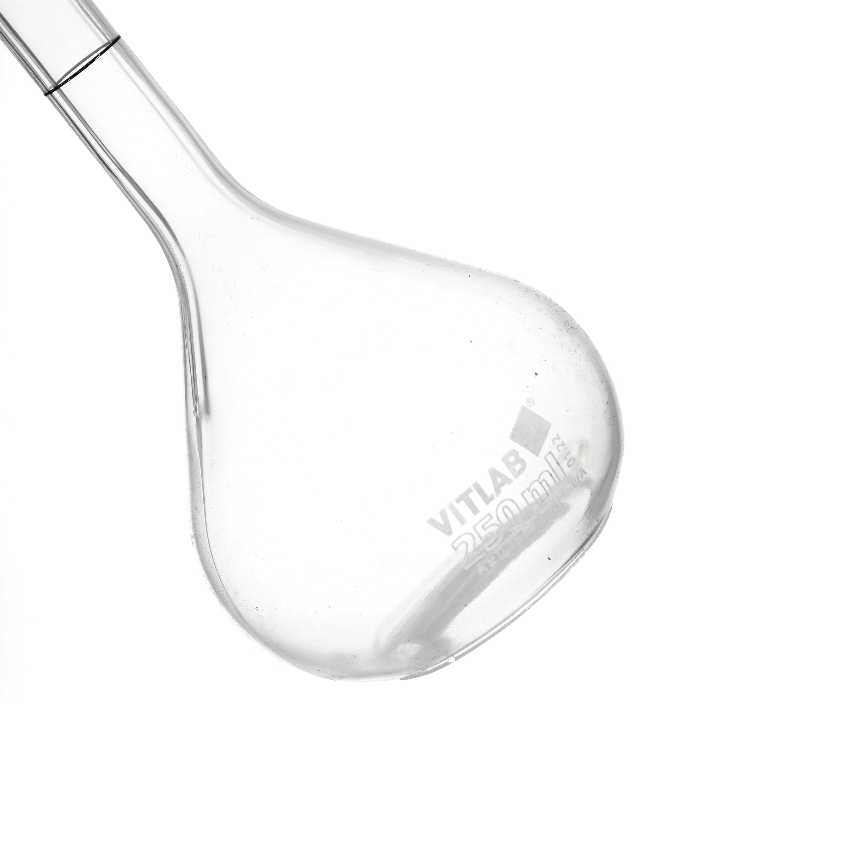 MATRAZ VOLUMÉTRICO DE PFA DE 250ml CLASE A DIN CON CERTIFICADO. BRAND