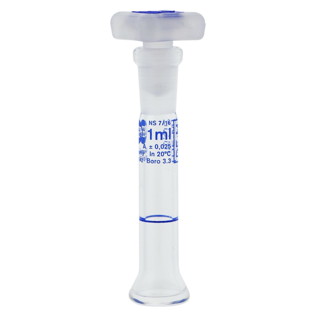 MATRAZ VOLUMÉTRICO DE 1ml TRAPEZOIDAL CLASE A DIN. BRAND