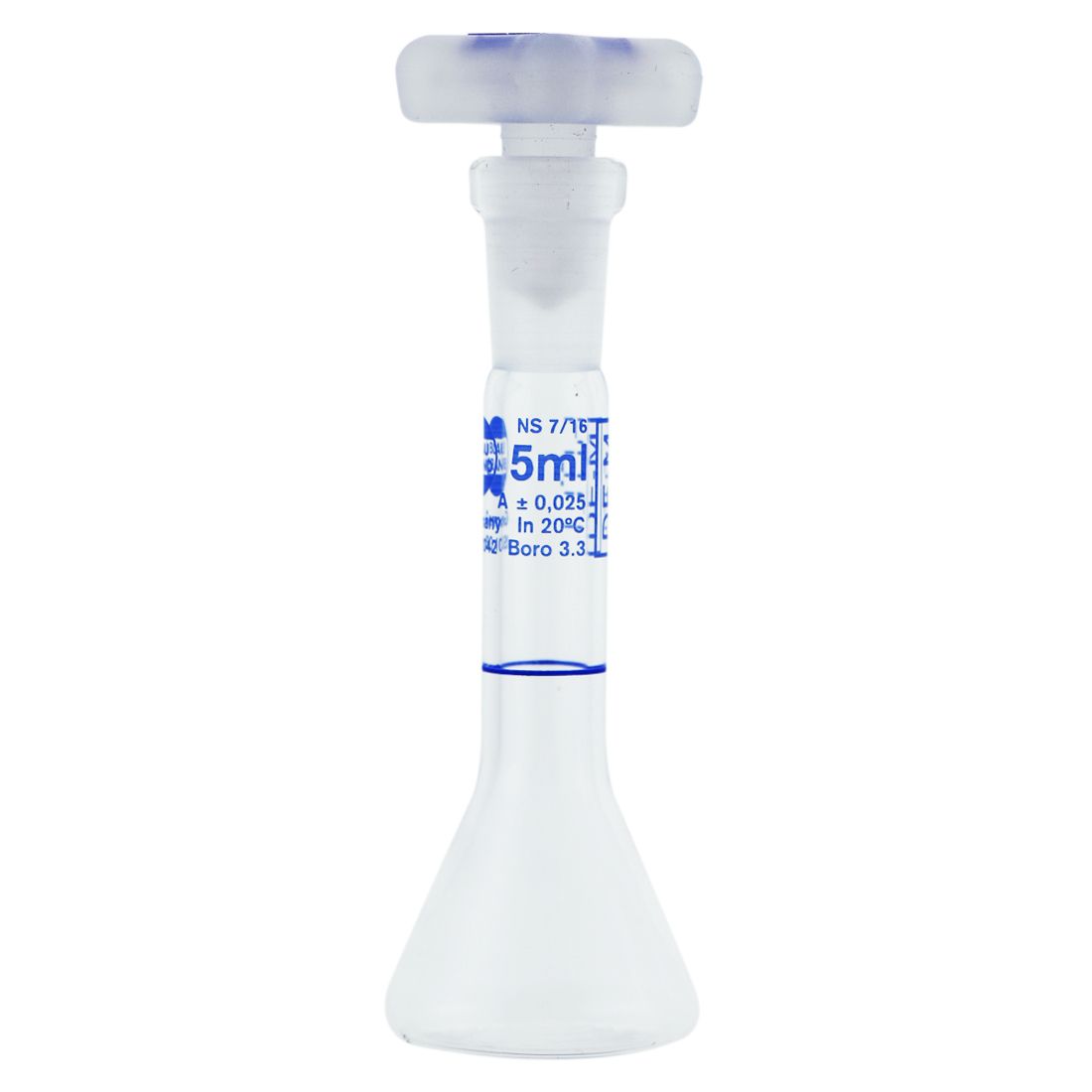 MATRAZ VOLUMÉTRICO DE 5ml TRAPEZOIDAL CLASE A DIN. BRAND