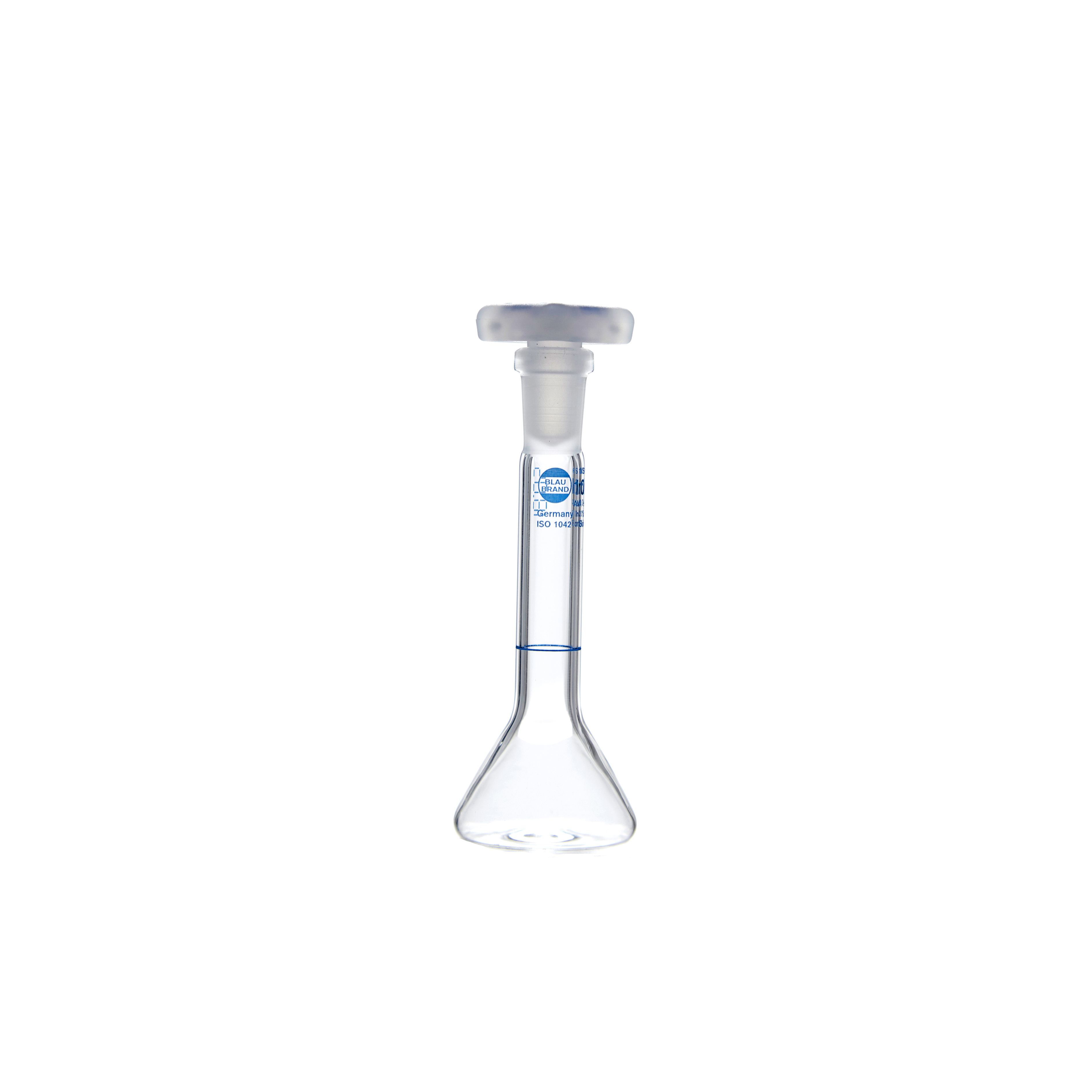 MATRAZ VOLUMÉTRICO DE 10ml CLASE A DIN. TRAPEZOIDAl. CUELLO ANCHO. BRAND