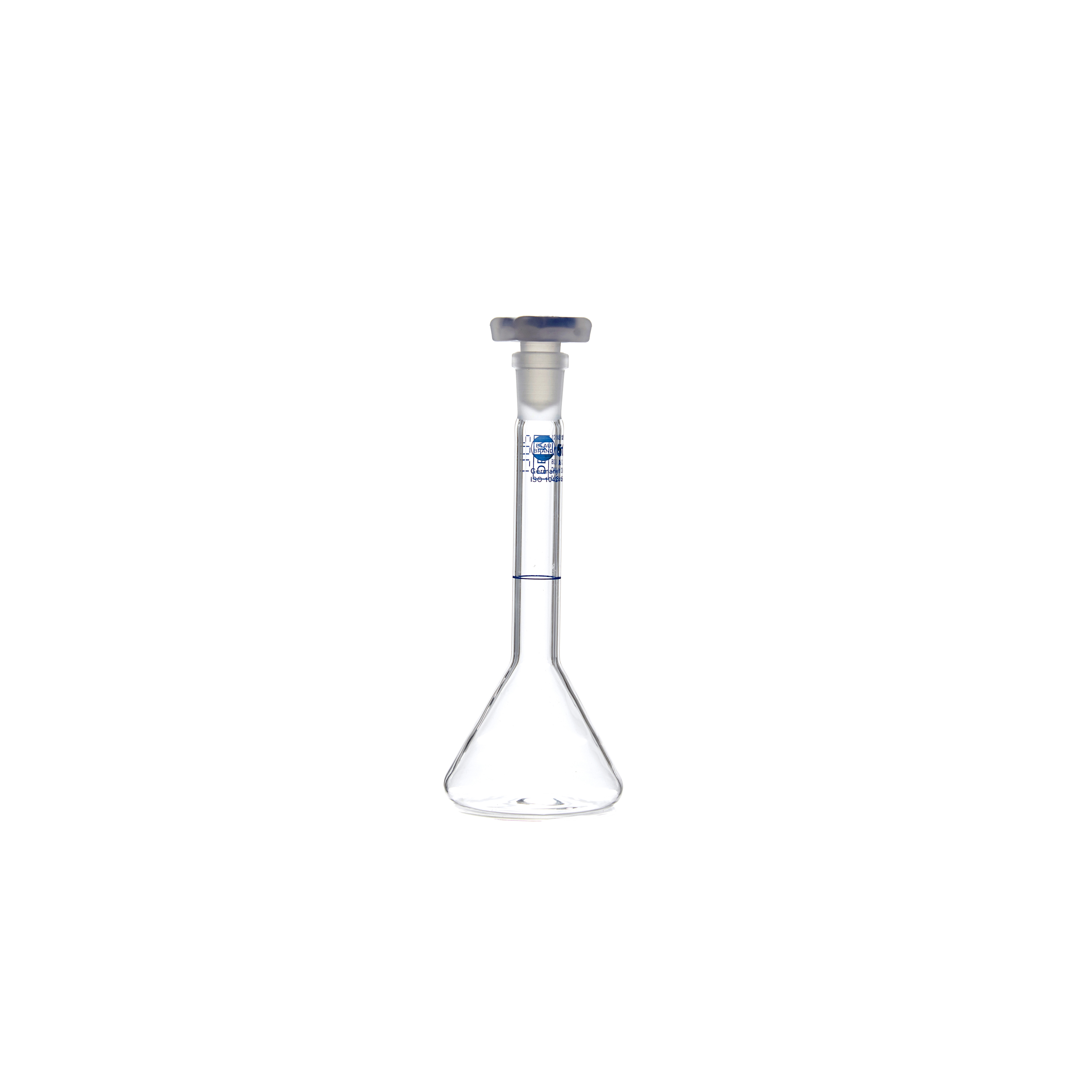 MATRAZ VOLUMÉTRICO DE 50ml CLASE A DIN. TRAPEZOIDAl. BRAND