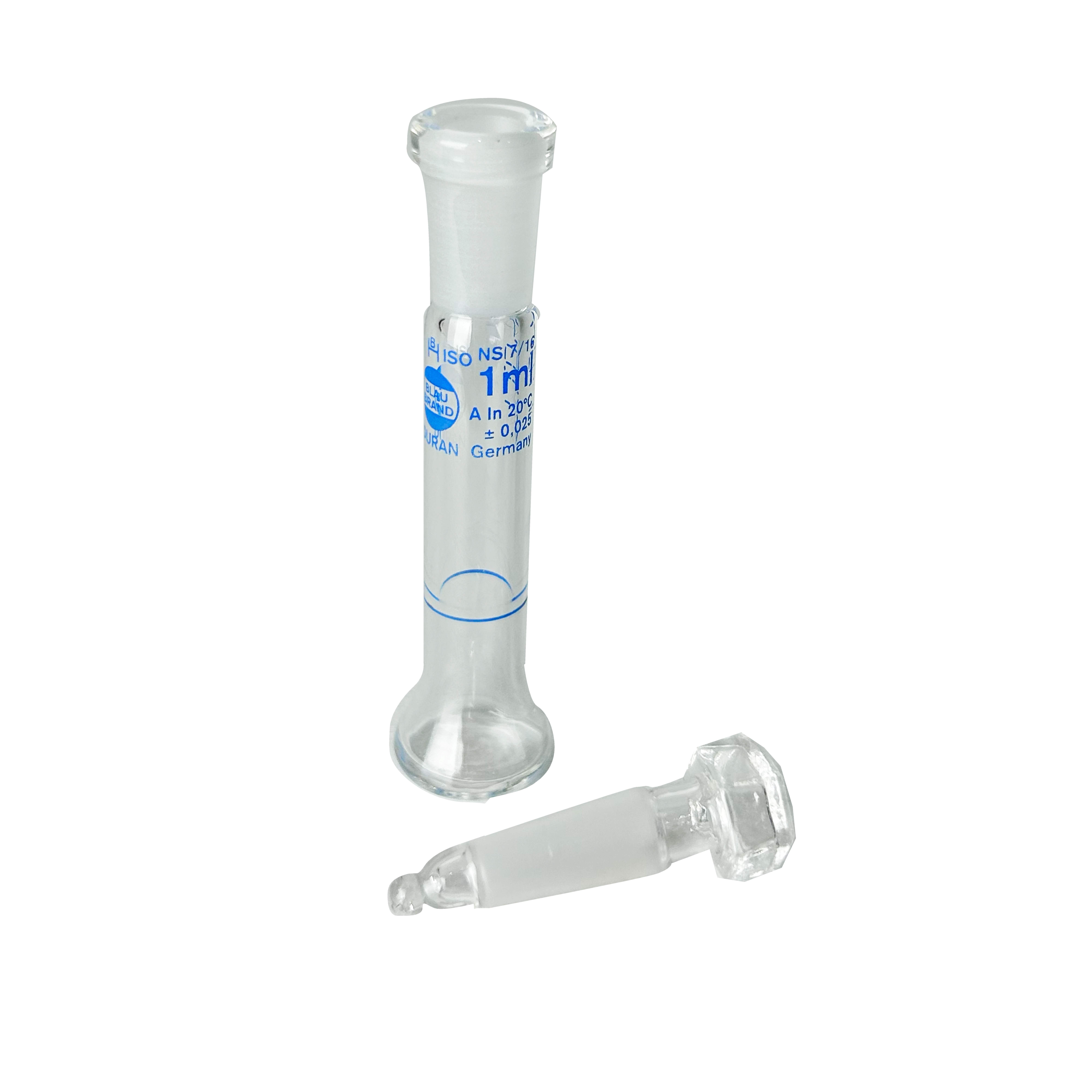 MATRAZ VOLUMÉTRICO DE 1 ml, TRAPEZOIDAL CLASE A DIN. BRAND