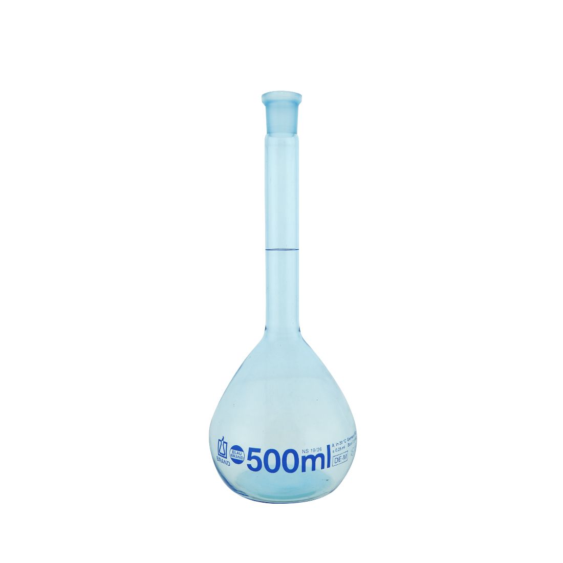 MATRAZ VOLUMÉTRICO DE 500ml RECUBIERTO CLASE A DIN. BRAND