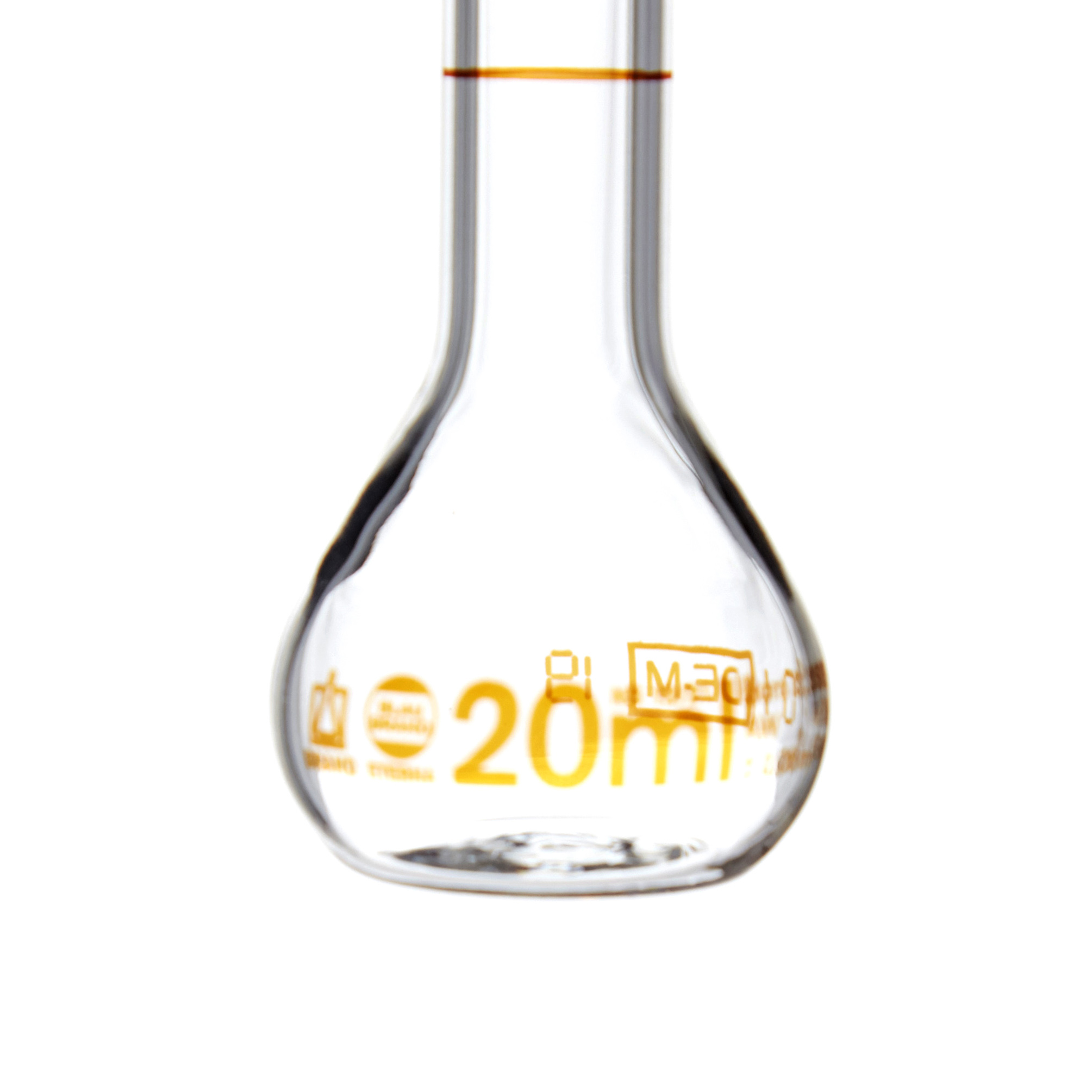 MATRAZ VOLUMÉTRICO DE 20ml CLASE A DIN. CUELLO ANCHO. BRAND