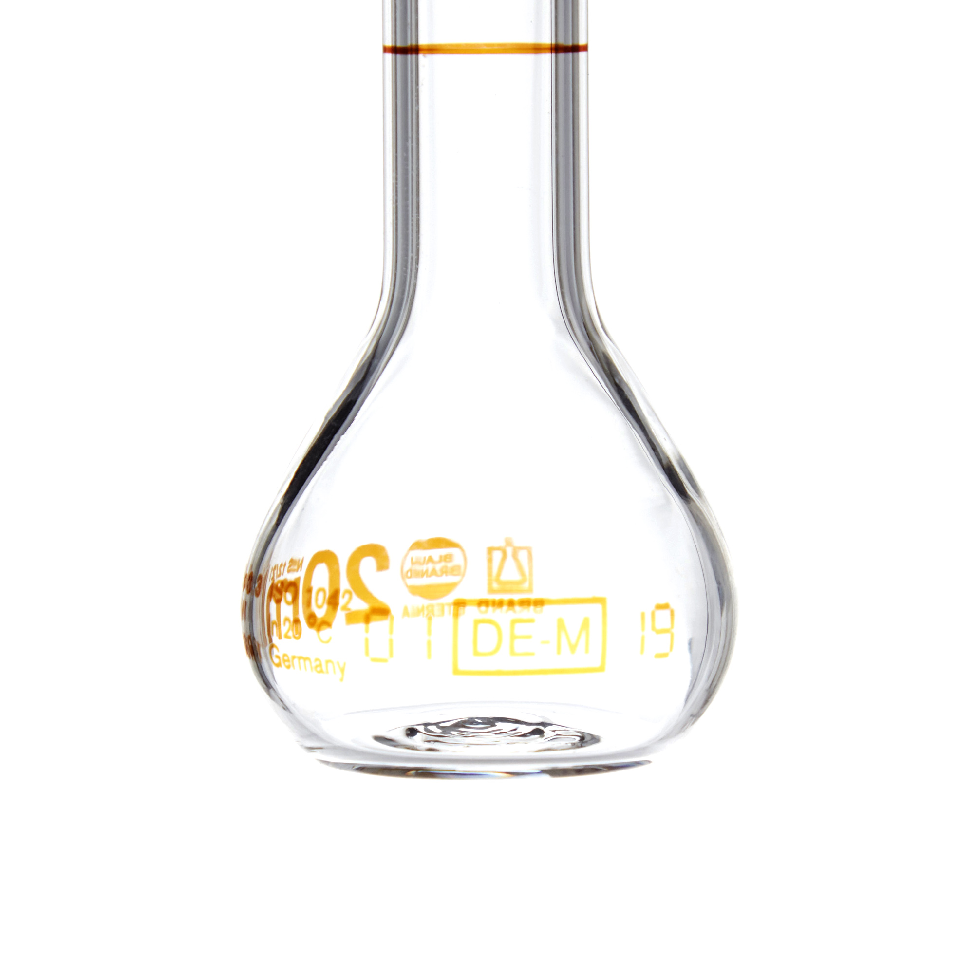 MATRAZ VOLUMÉTRICO DE 20ml CLASE A DIN. CUELLO ANCHO. BRAND