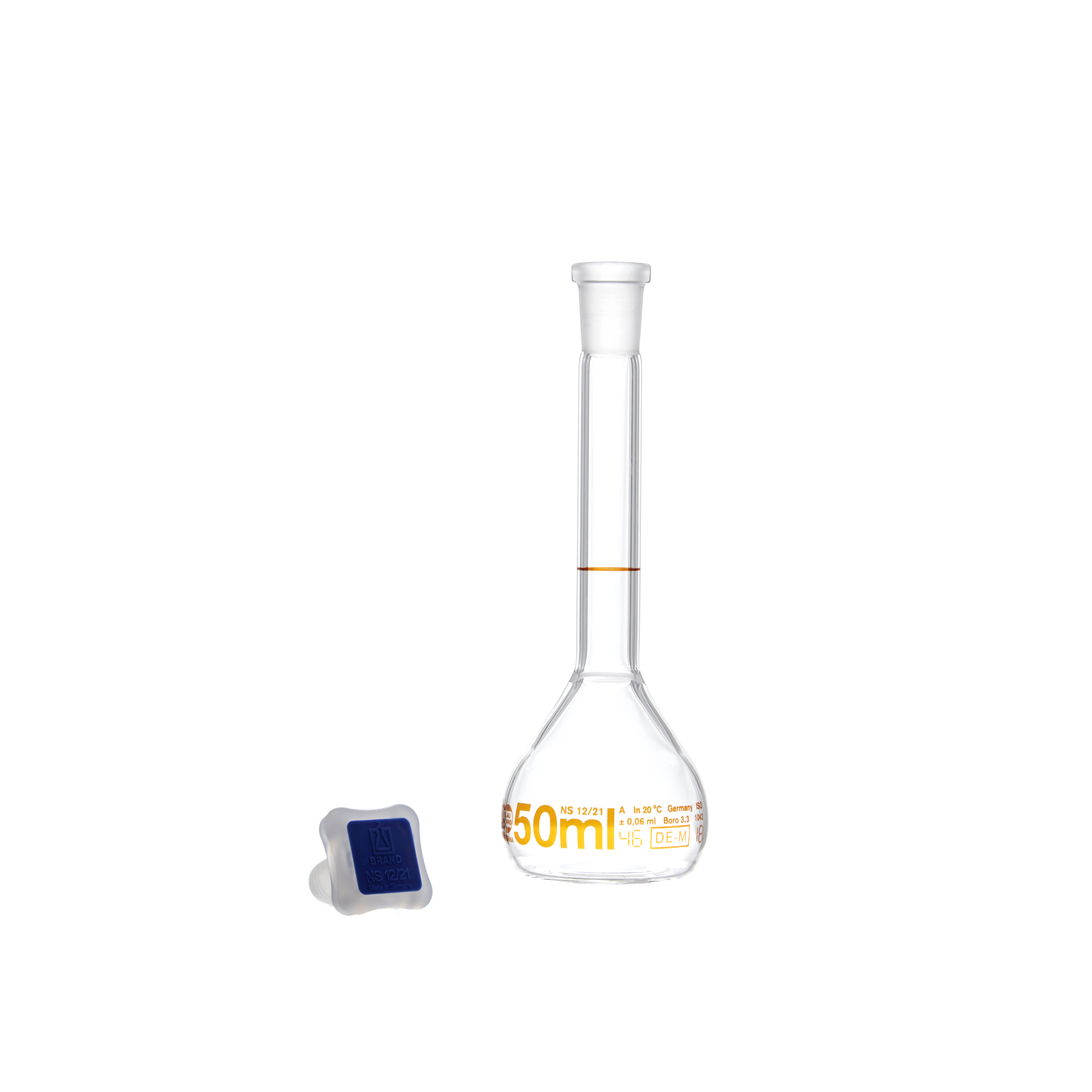 MATRAZ VOLUMÉTRICO DE 50ml CLASE A DIN. BRAND