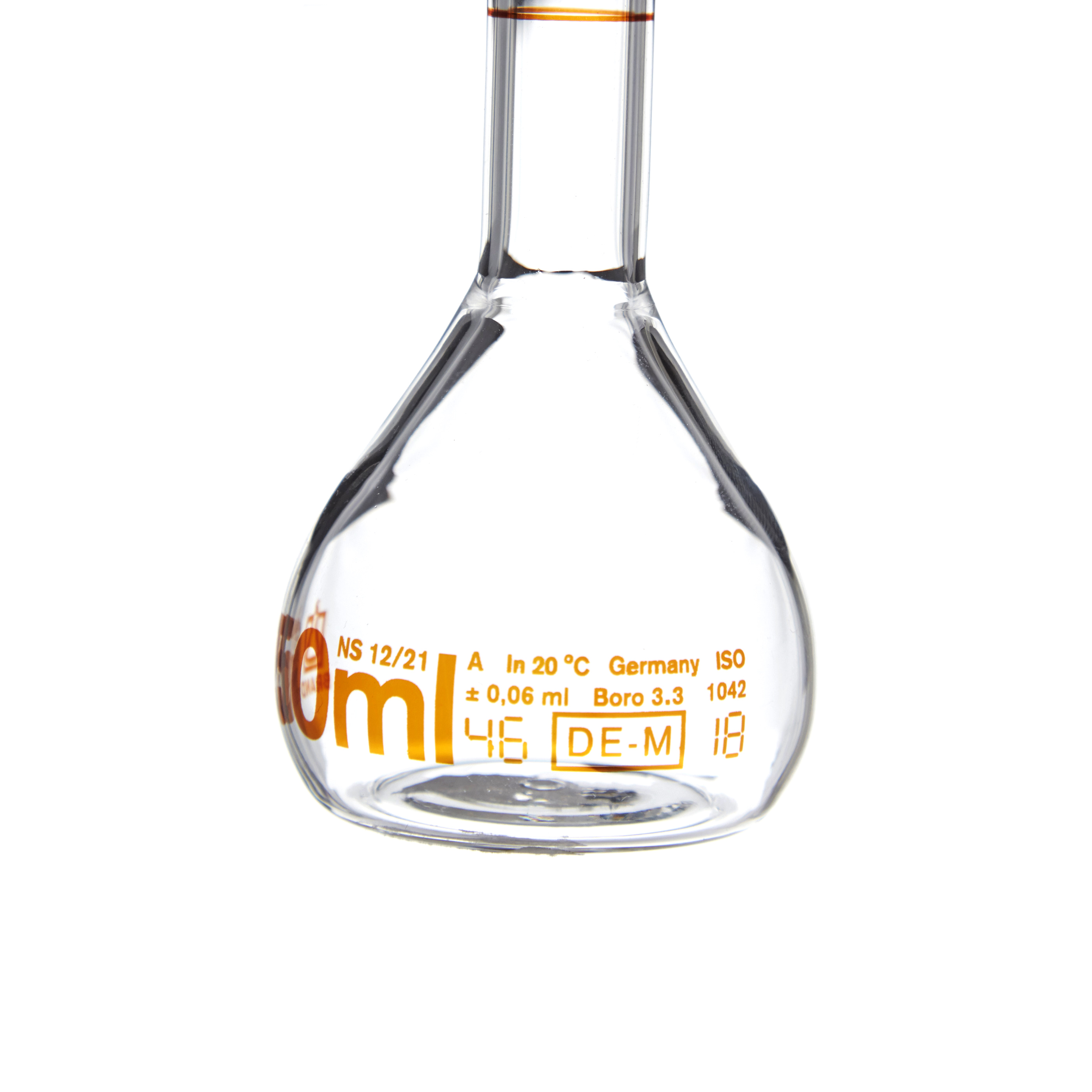 MATRAZ VOLUMÉTRICO DE 50ml CLASE A DIN. BRAND