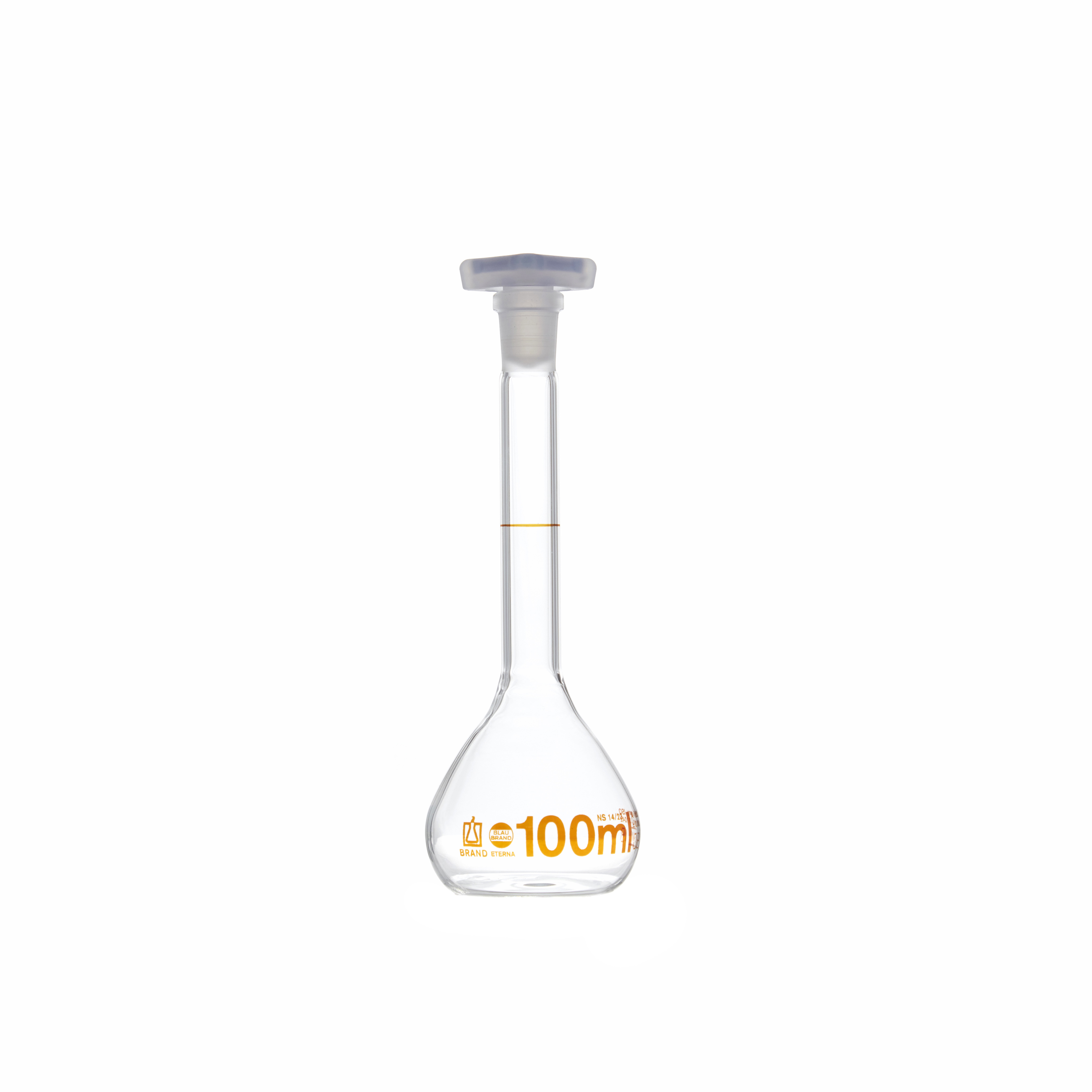 MATRAZ VOLUMÉTRICO DE 100ml CLASE A DIN. BRAND