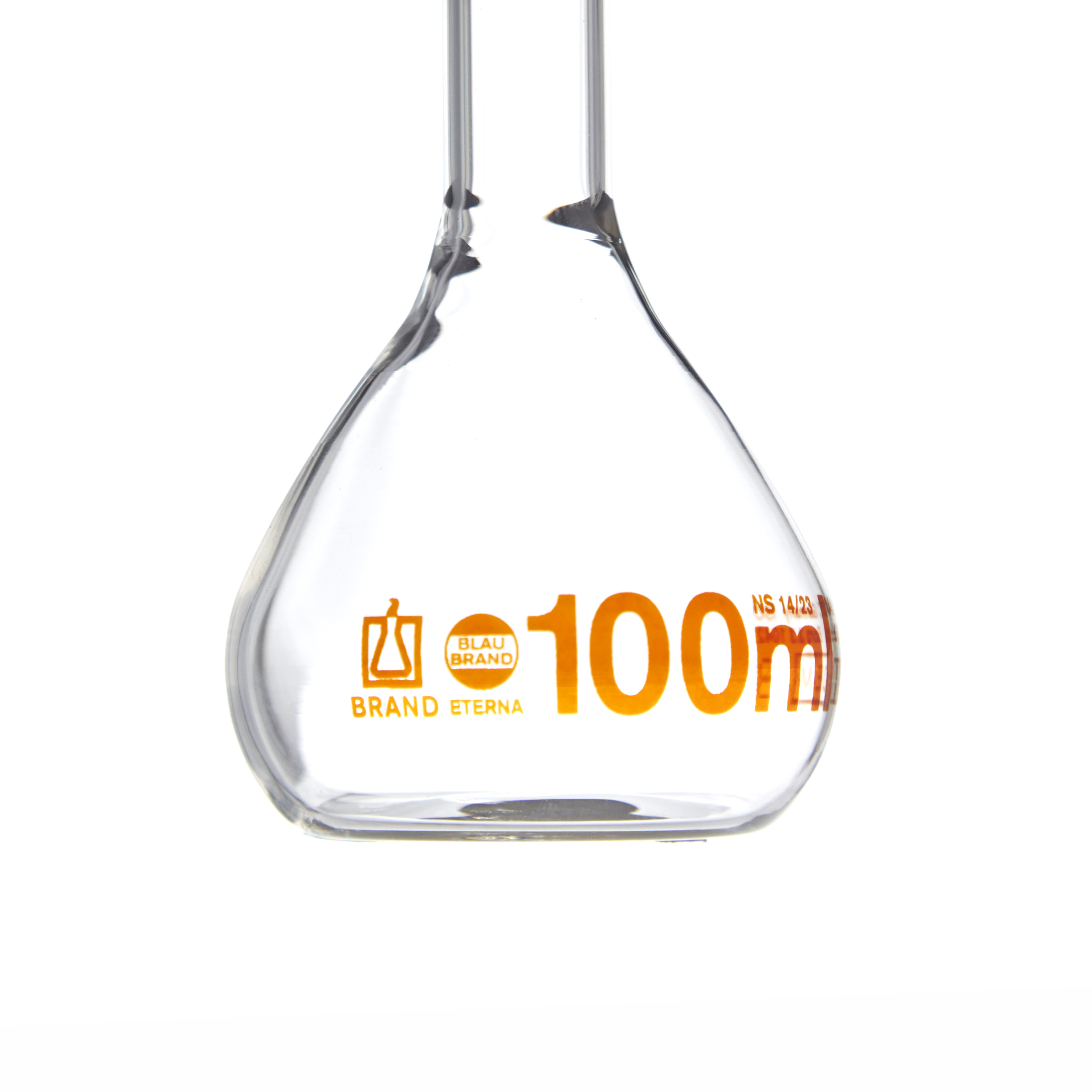 MATRAZ VOLUMÉTRICO DE 100ml CLASE A DIN. BRAND