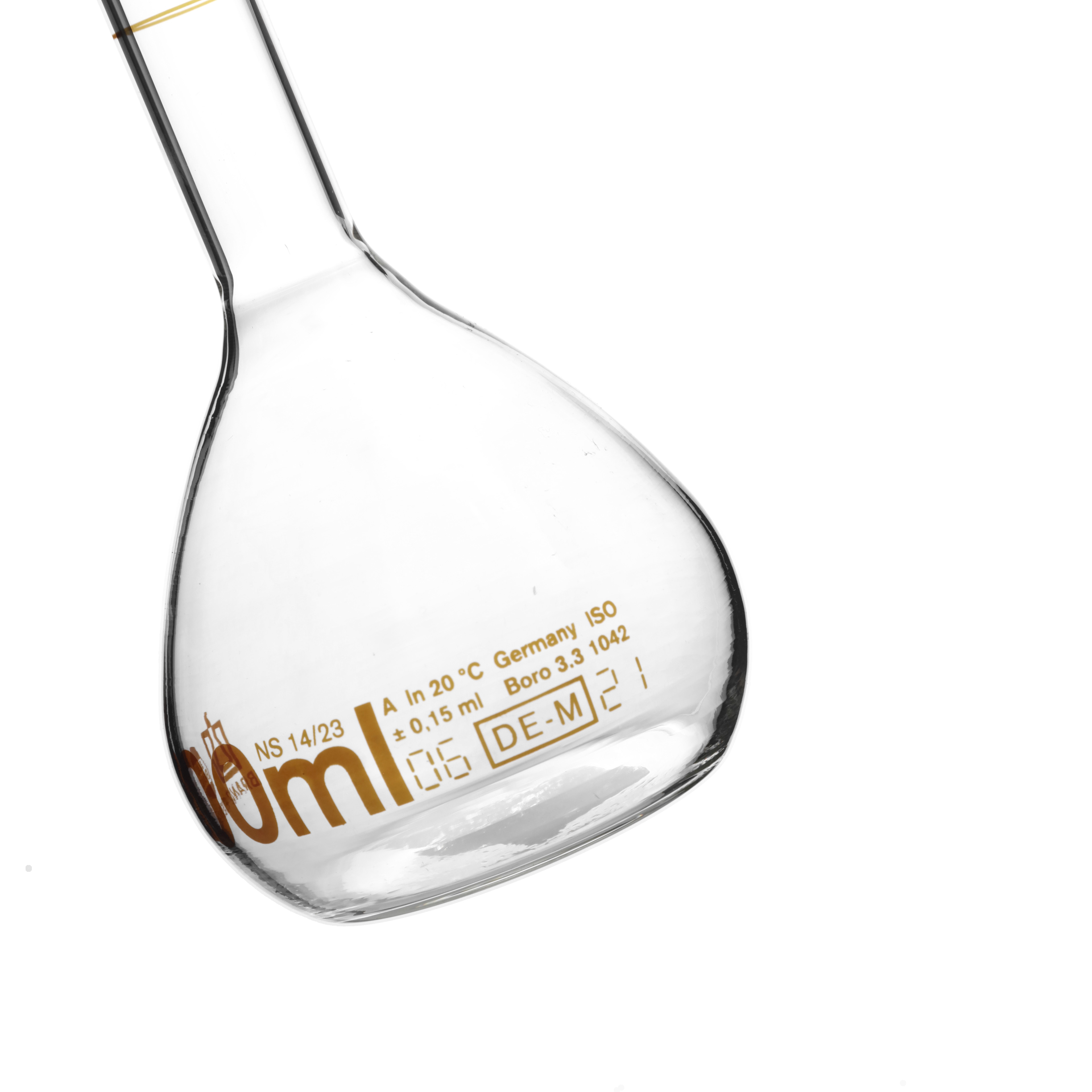 MATRAZ VOLUMÉTRICO DE 200ml CLASE A DIN. BRAND