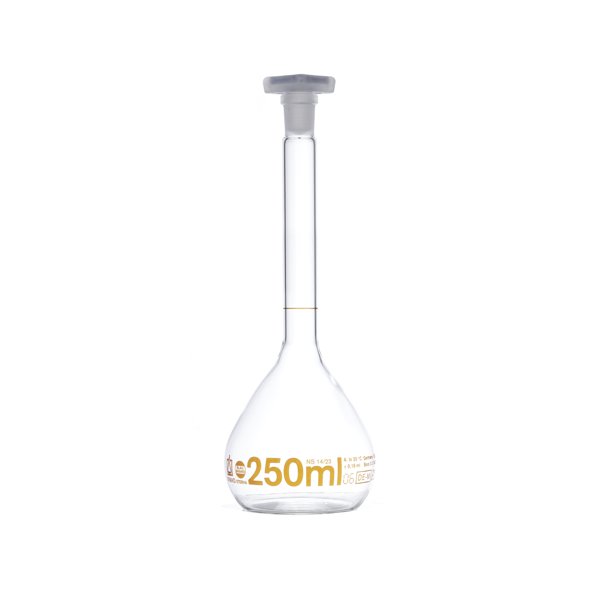 MATRAZ VOLUMÉTRICO DE 250ml CLASE A DIN. BRAND