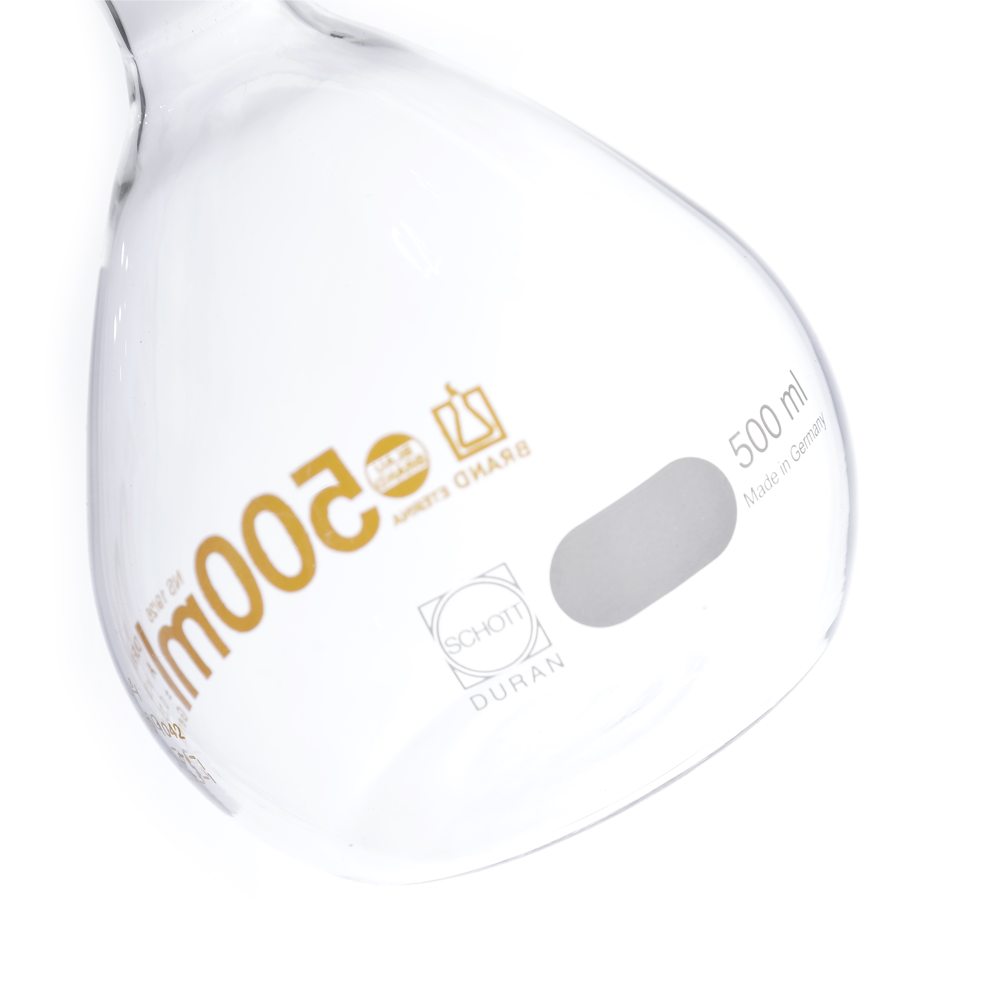 MATRAZ VOLUMÉTRICO DE 500ml CLASE A DIN. BRAND