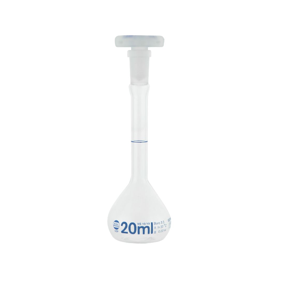 MATRAZ VOLUMÉTRICO DE 20ml USP. BRAND