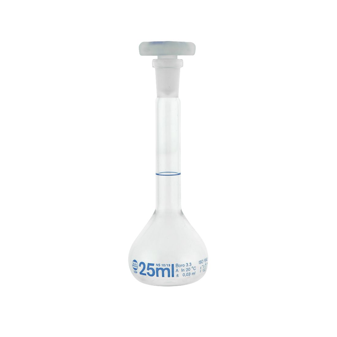 MATRAZ VOLUMÉTRICO DE 25ml USP. BRAND
