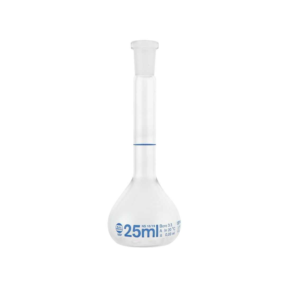 MATRAZ VOLUMÉTRICO DE 25ml USP. BRAND