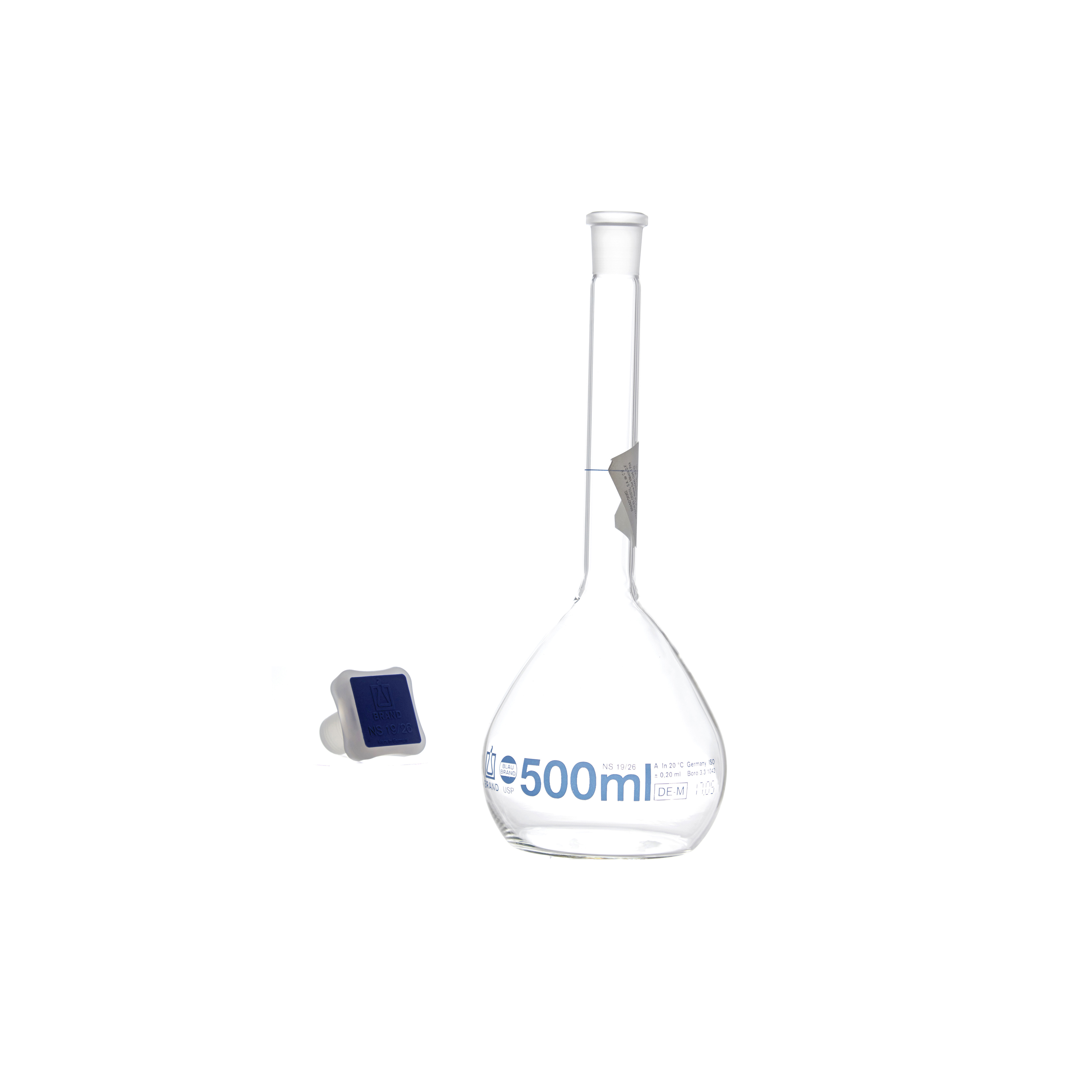 MATRAZ VOLUMÉTRICO DE 500ml USP. BRAND