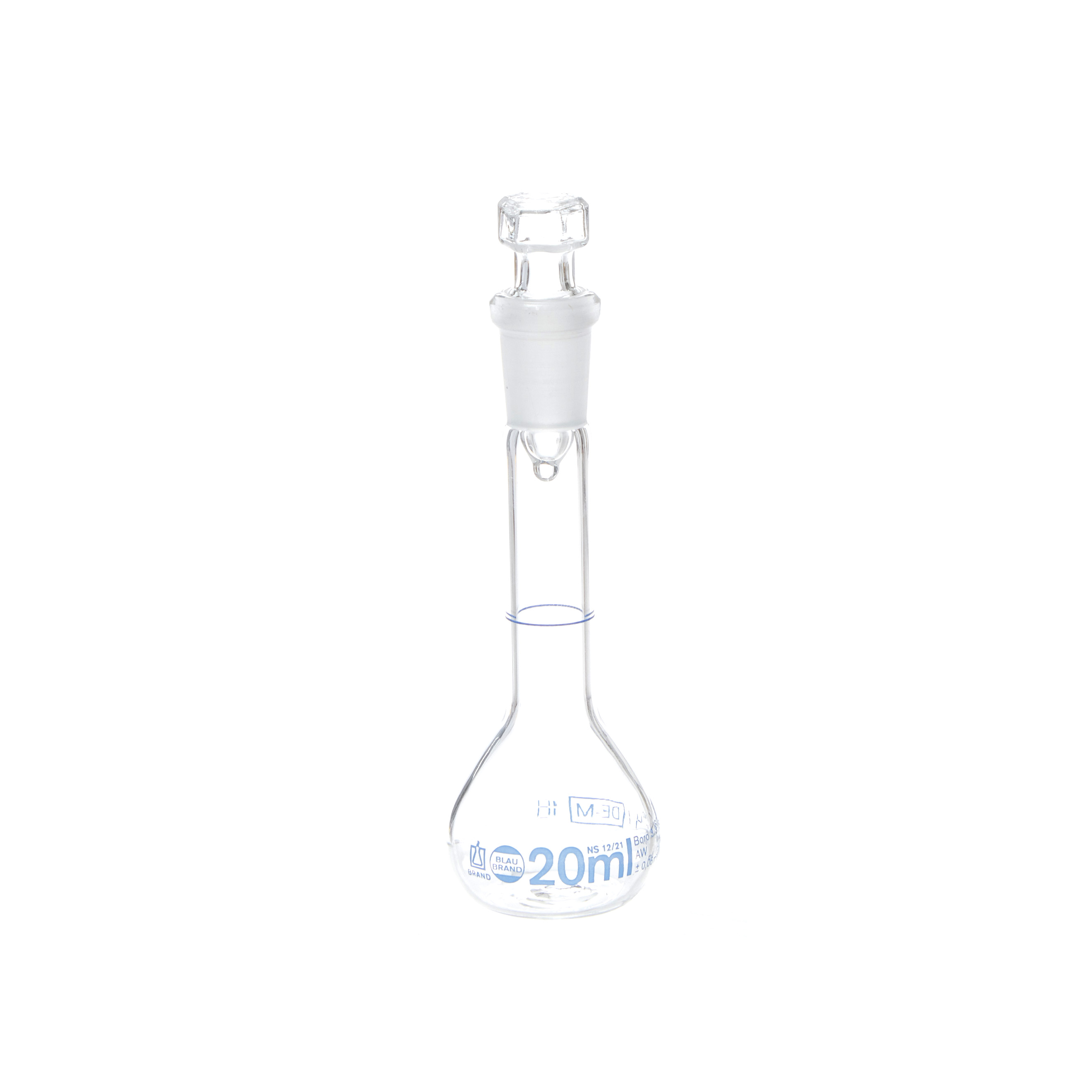 MATRAZ VOLUMÉTRICO DE 20ml CLASE A DIN. BRAND