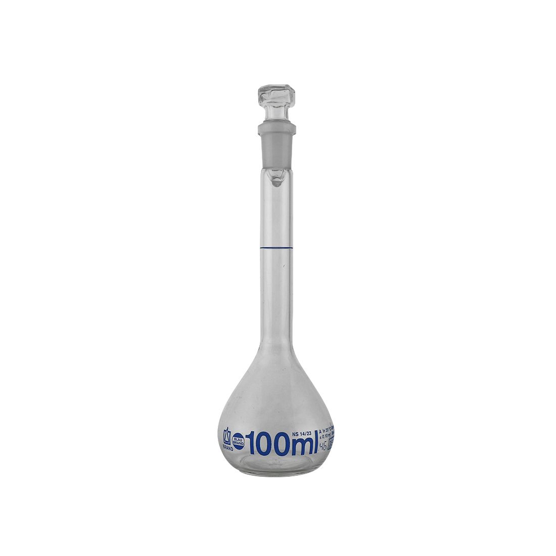 MATRAZ VOLUMÉTRICO DE 100ml CLASE A DIN. BRAND